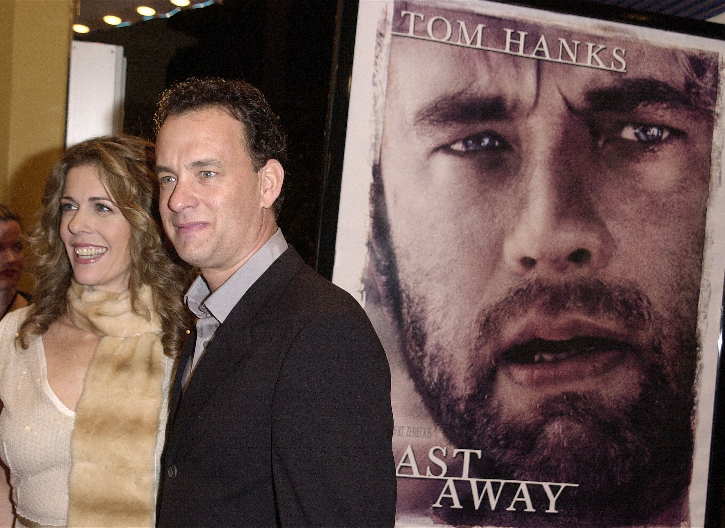 Tom Hanks and Rita Wilson arrive at the Cast Away premiere