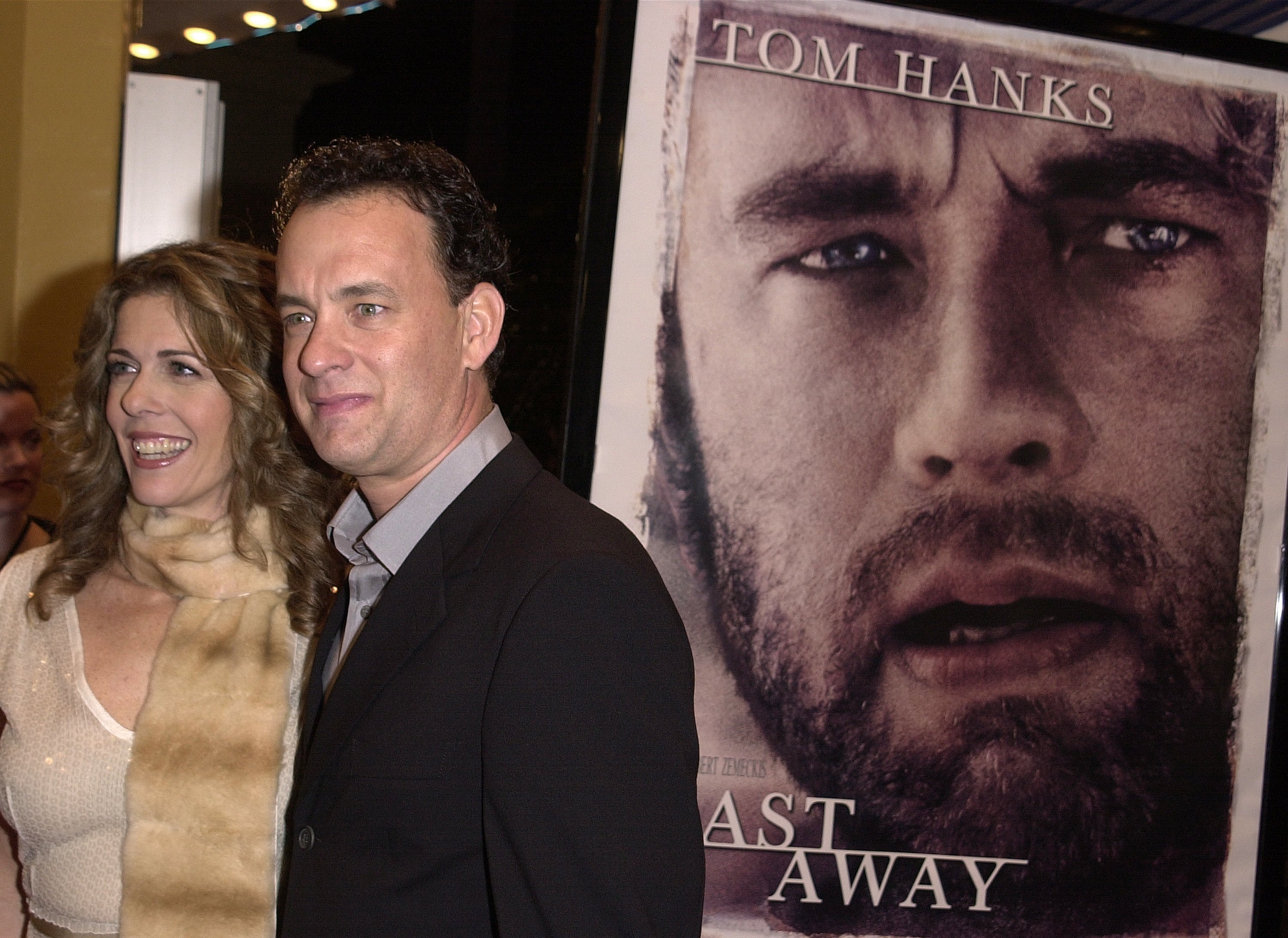 Tom Hanks and Rita Wilson arrive at the Cast Away premiere