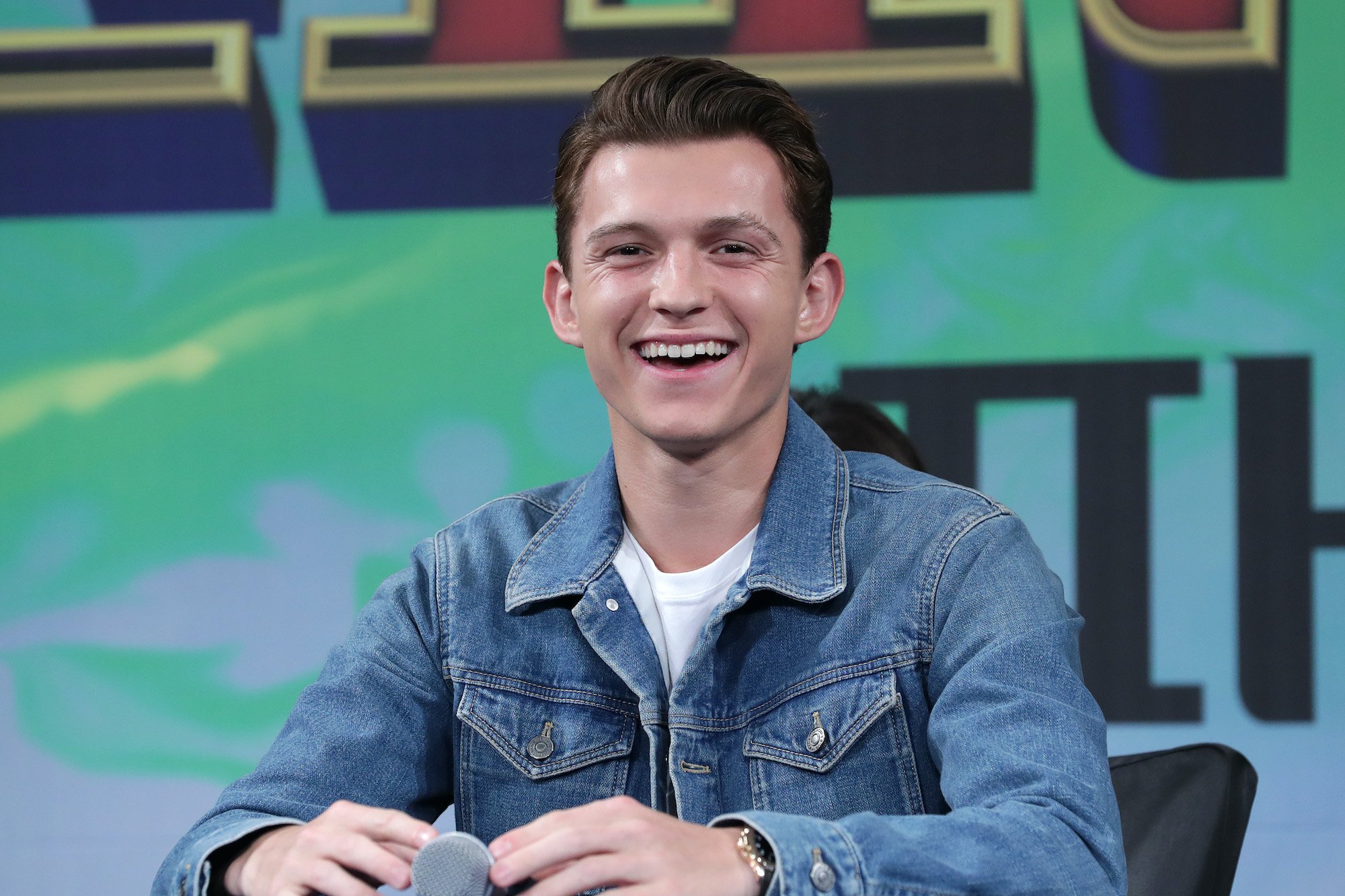 Tom Holland smiling