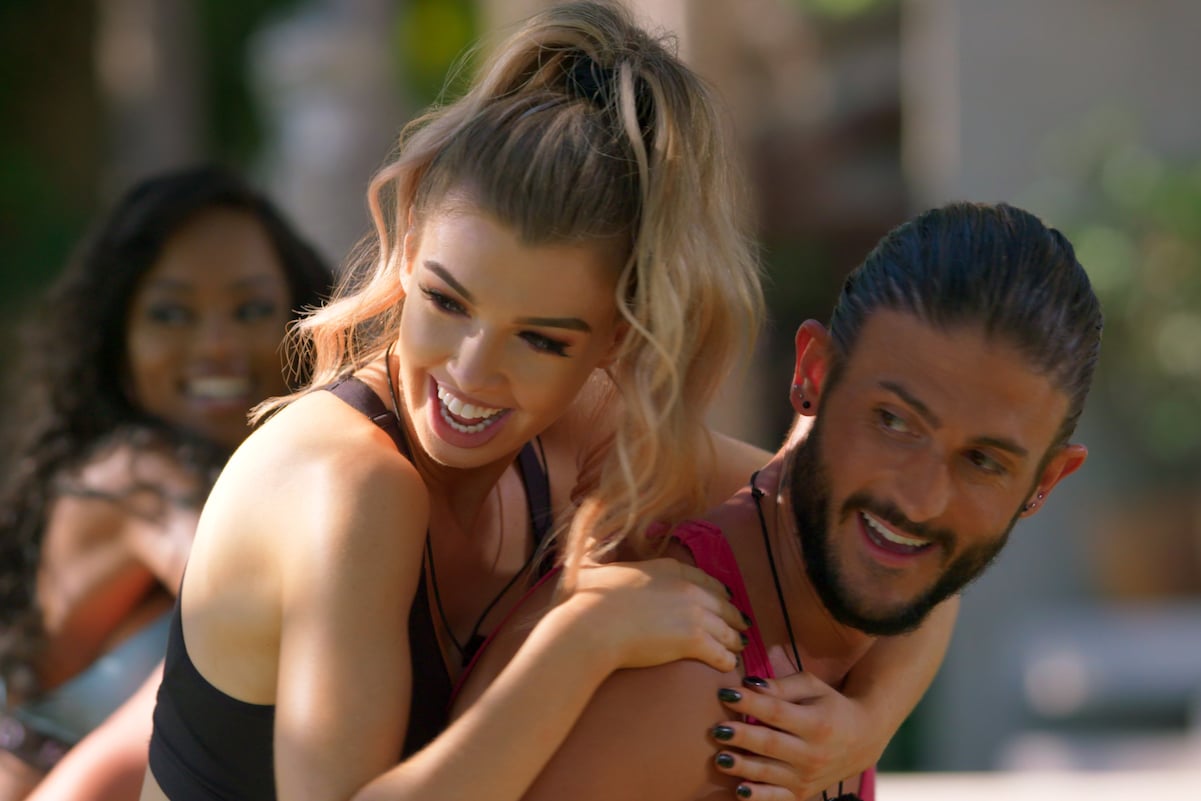Too Hot To Handle couple from Netflix get touchy during a challenge