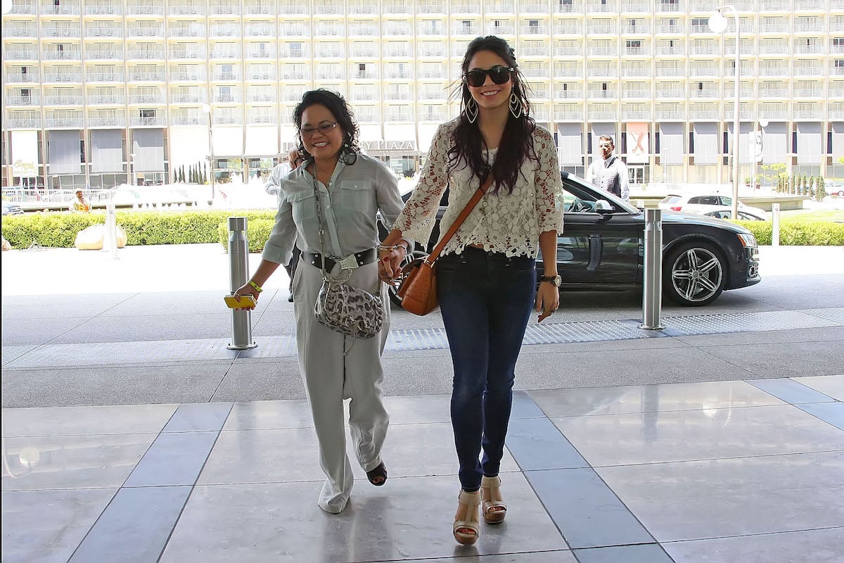 Vanessa Hudgens and her mother Gina on June 20, 2012, in Los Angeles, California