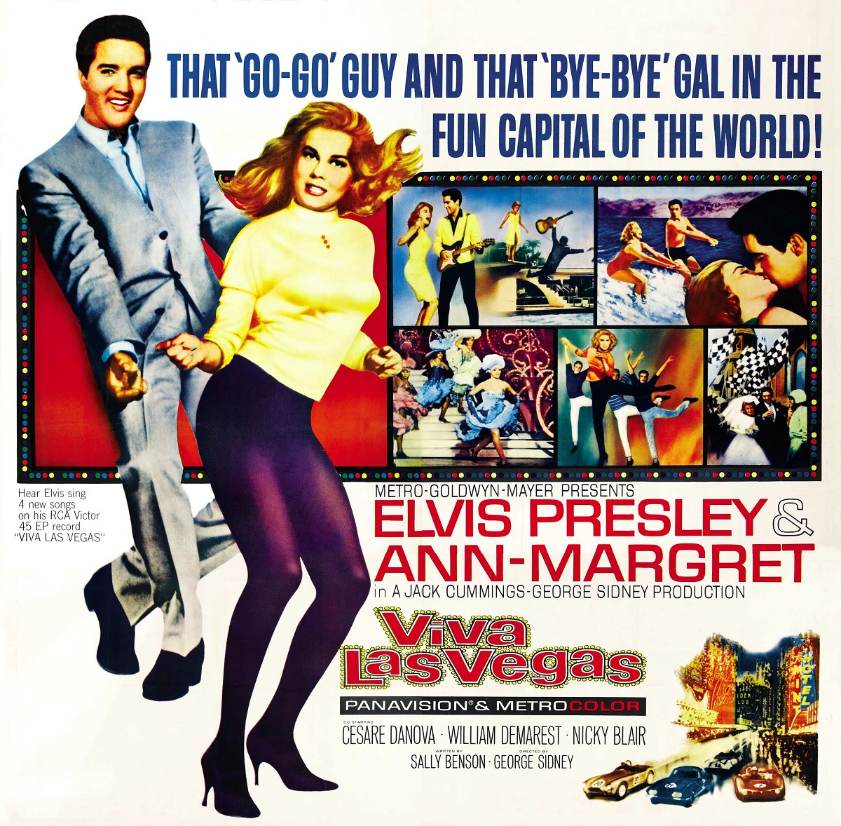 'Viva Las Vegas' poster featuring Ann-Margret and Elvis Presley