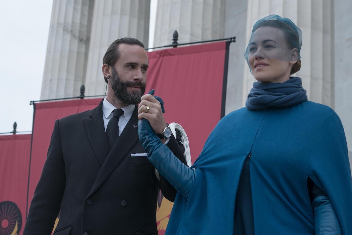 Fred Waterford (Joseph Fiennes) and Serena Joy Waterford (Yvonne Strahovski) in 'The Handmaid's Tale' Season 3