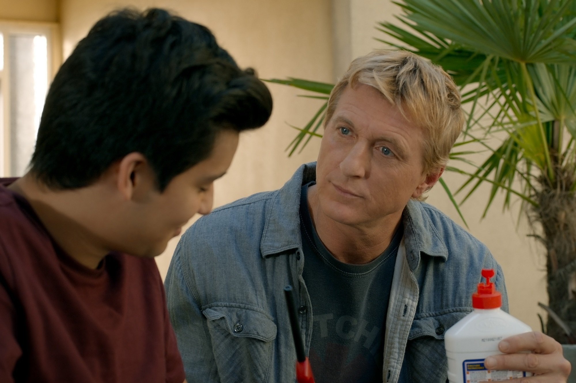 William Zabka and Xolo Maridueña in Cobra Kai