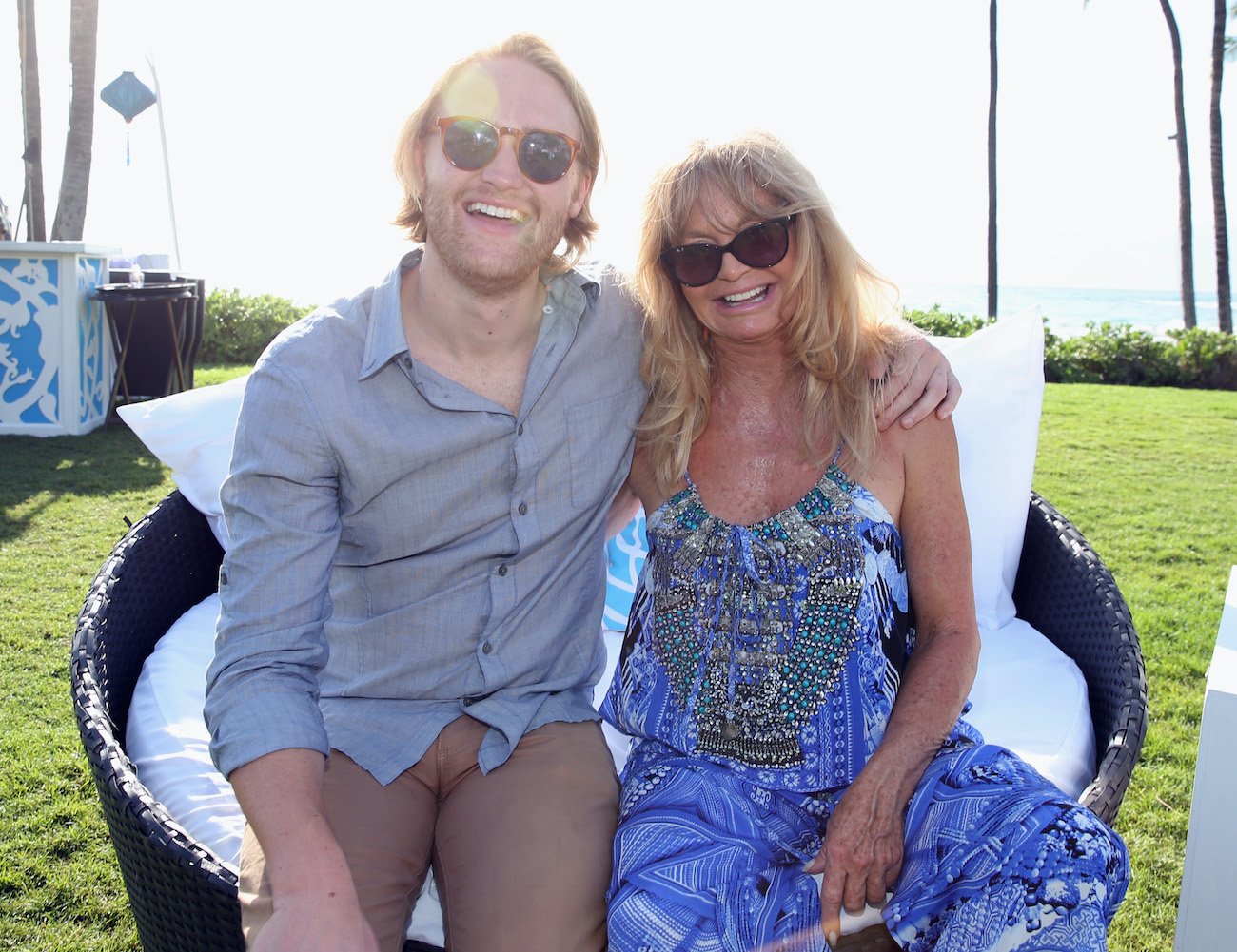 Wyatt Russell and Goldie Hawn 