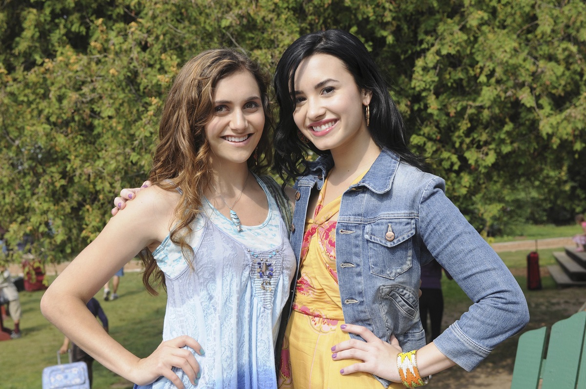 Alyson Stoner (L) and Demi Lovato in 'Camp Rock 2: The Final Jam.' 