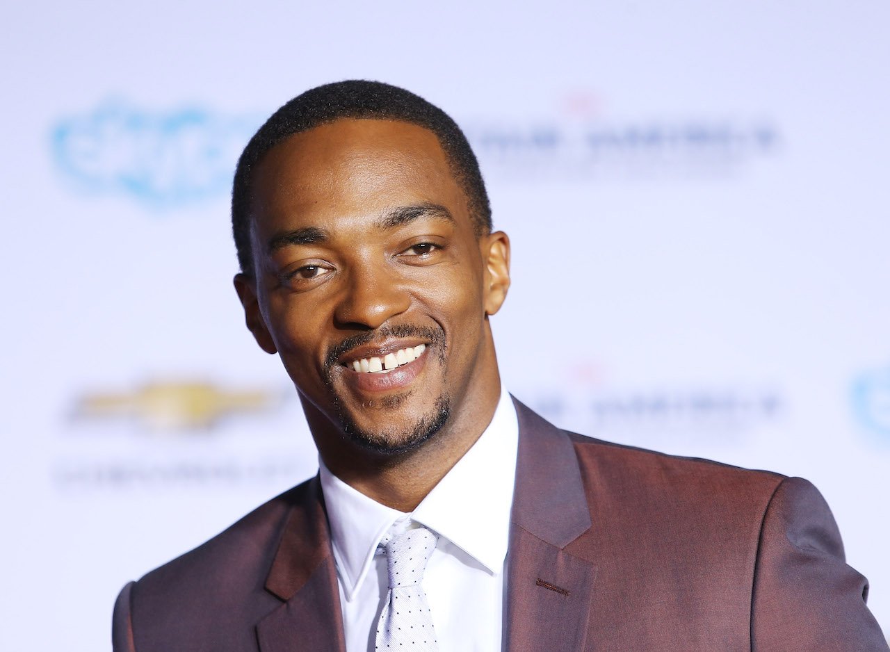 Anthony Mackie arrives at the Los Angeles premiere of "Captain America: The Winter Soldier"