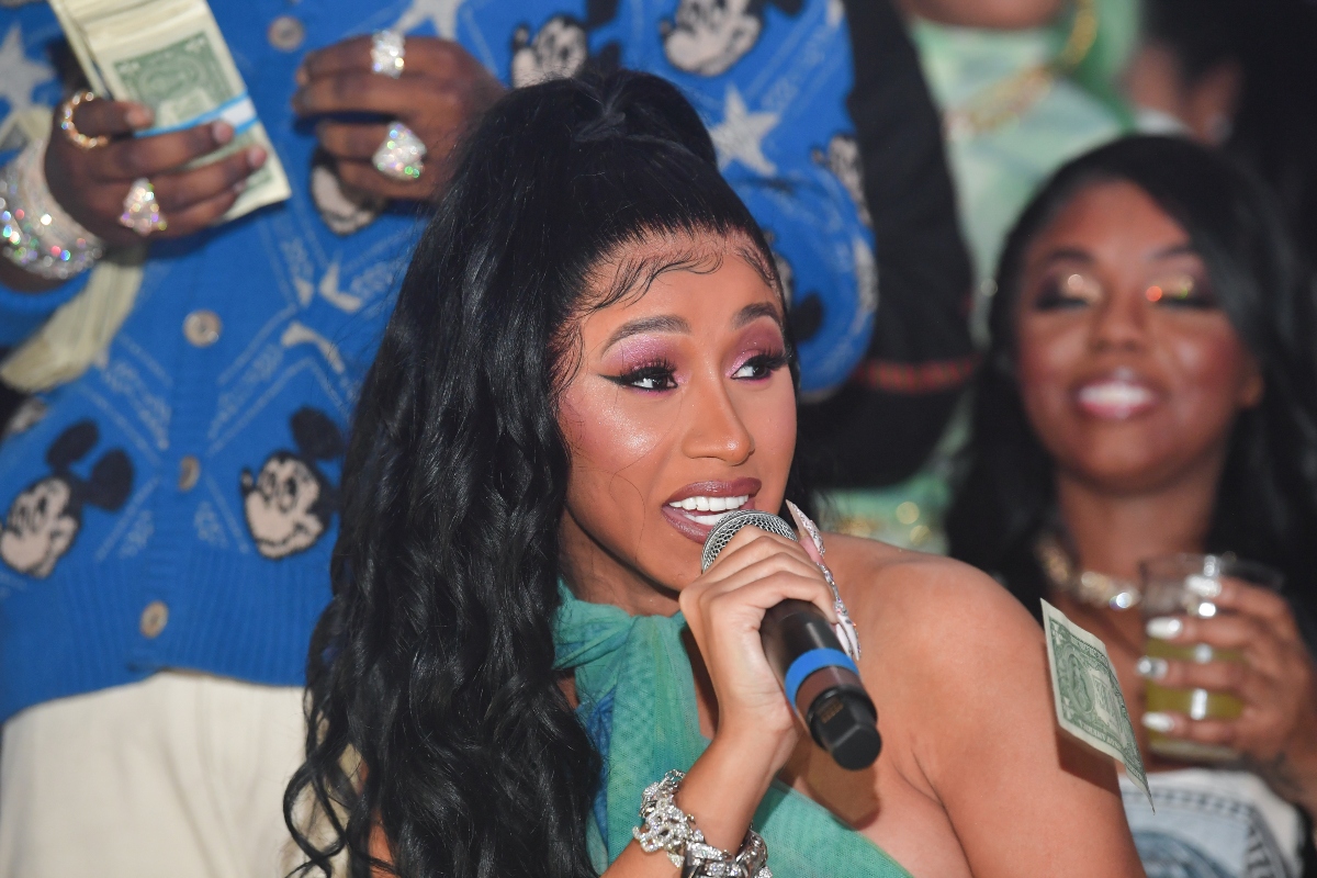 Cardi B attends the Million Dollar Bowl at The Dome Miami, 2020