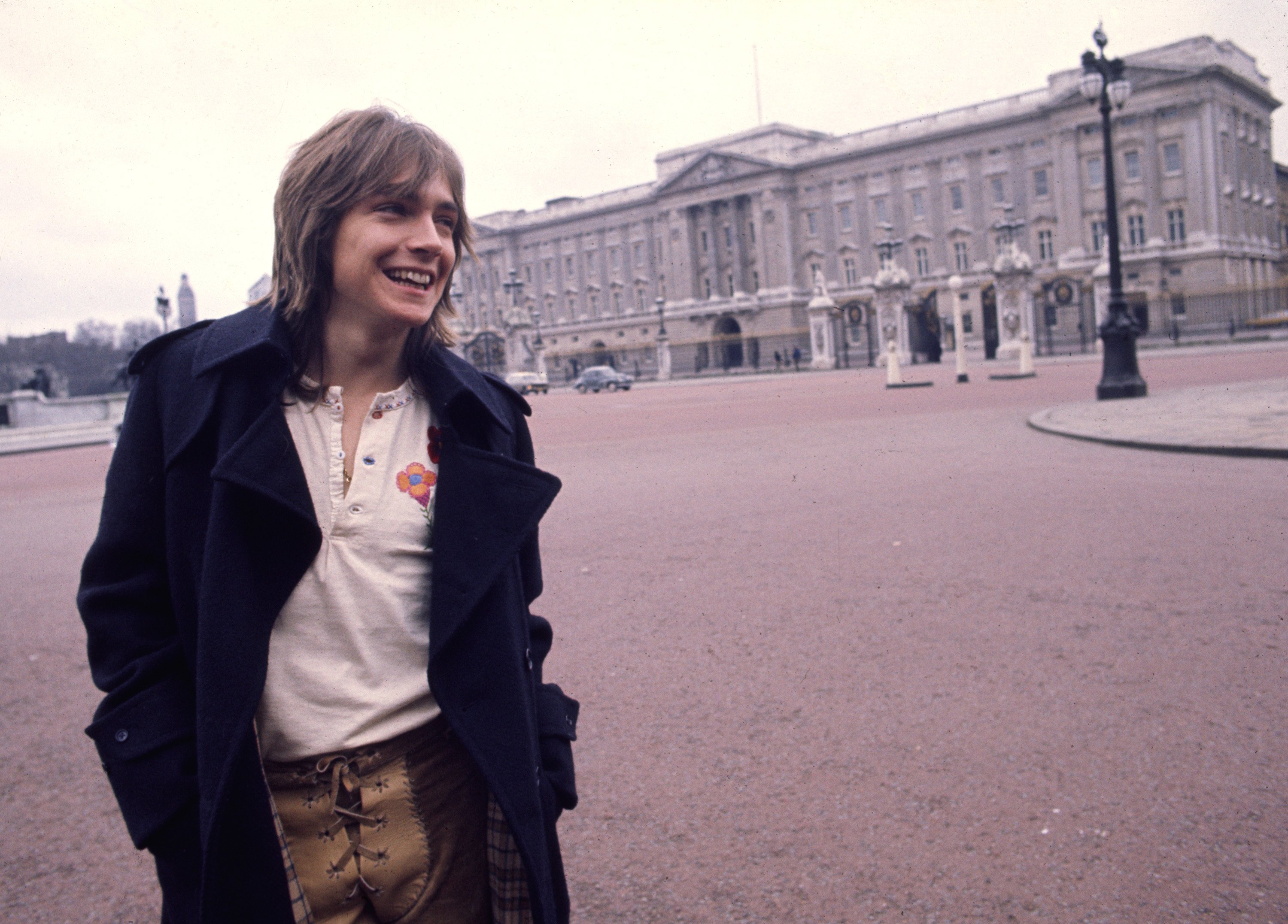 David Cassidy of The Partridge Family near a building