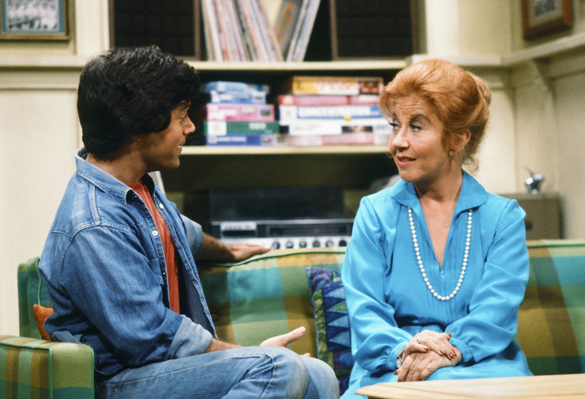 Tom Fitzsimmons as Alex Garrett, Charlotte Rae as Mrs. Edna Ann Garrett 