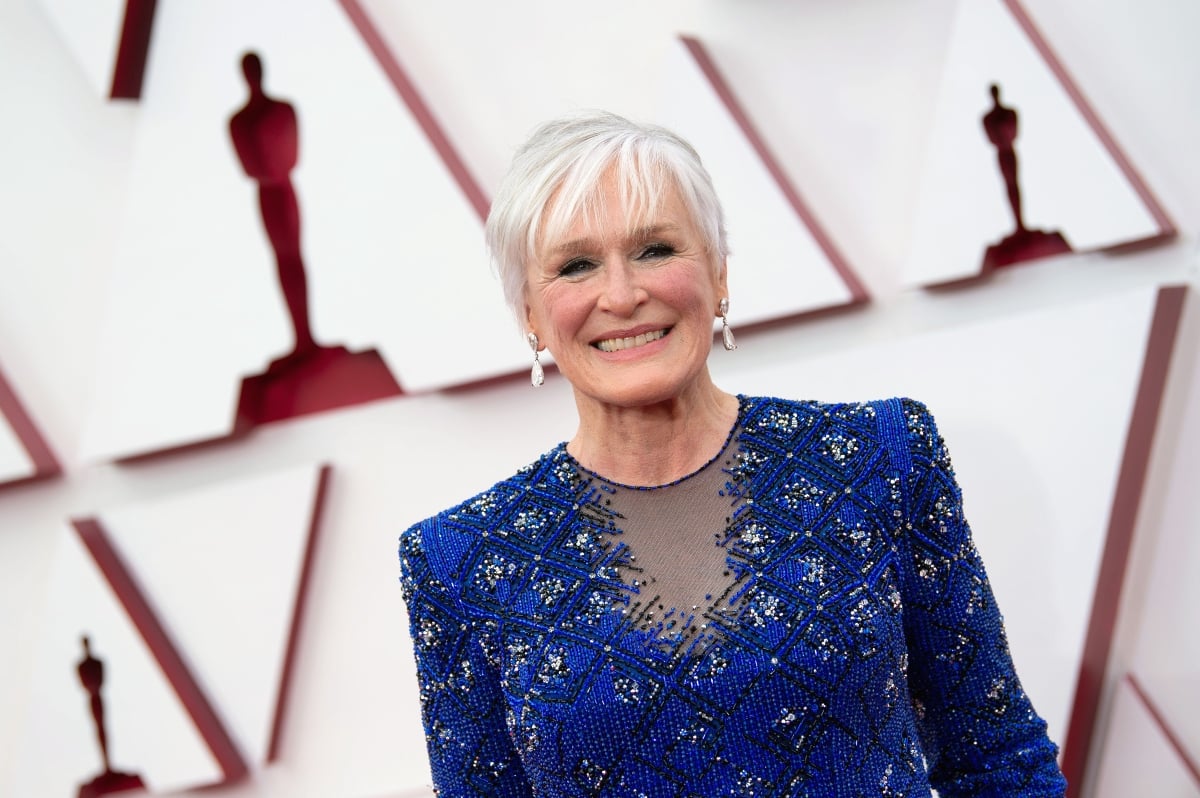 Glenn Close arrives on the red carpet of The 93rd Oscars at Union Station