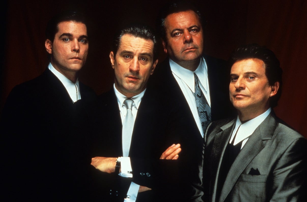 The lead actors of 'Goodfellas' pose for a publicity shot in character in 1990