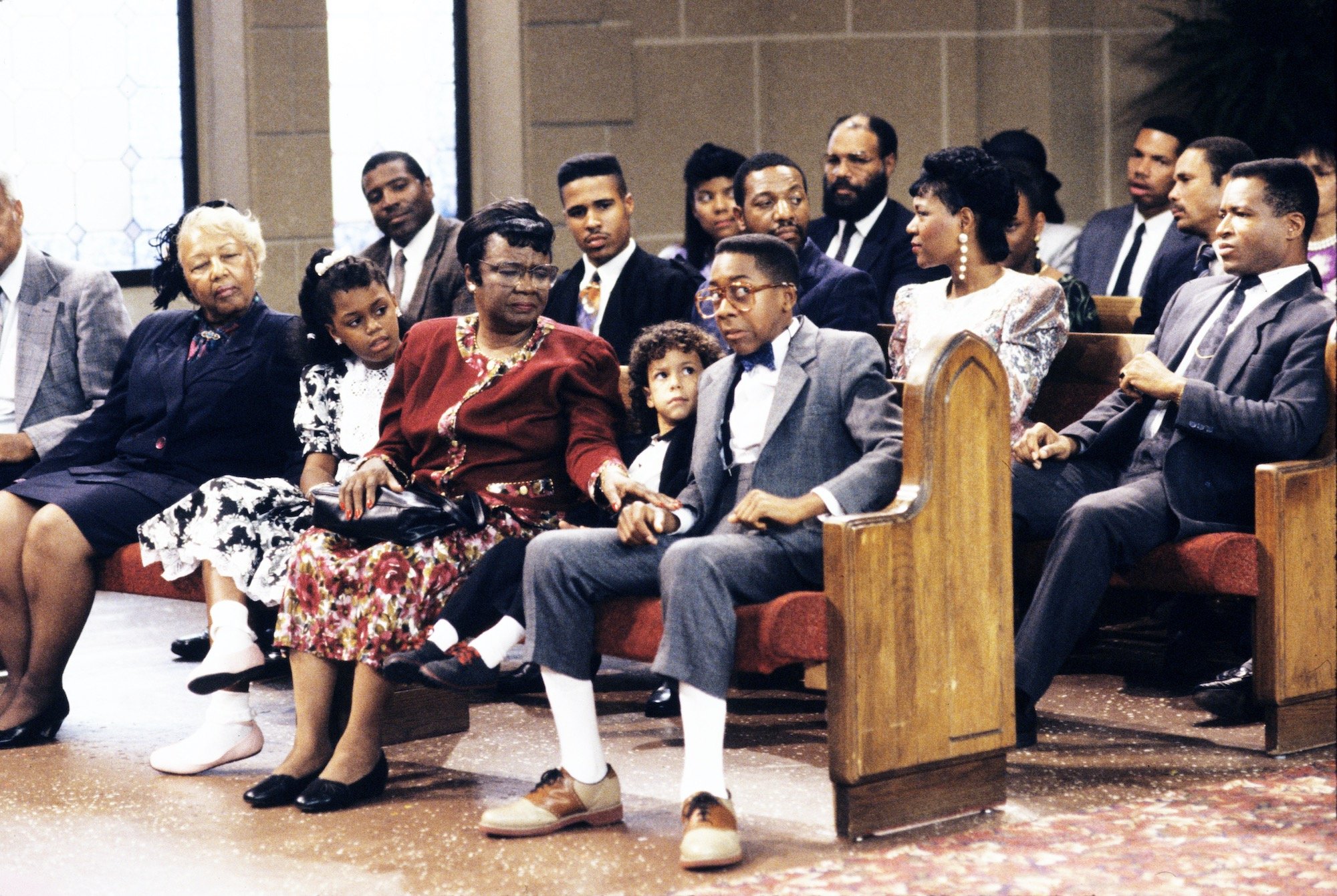 Estelle (Rosetta LeNoire)  (Jaleel White), Jaimee Foxworth (Judy) and Bryton McClure (Richie) 