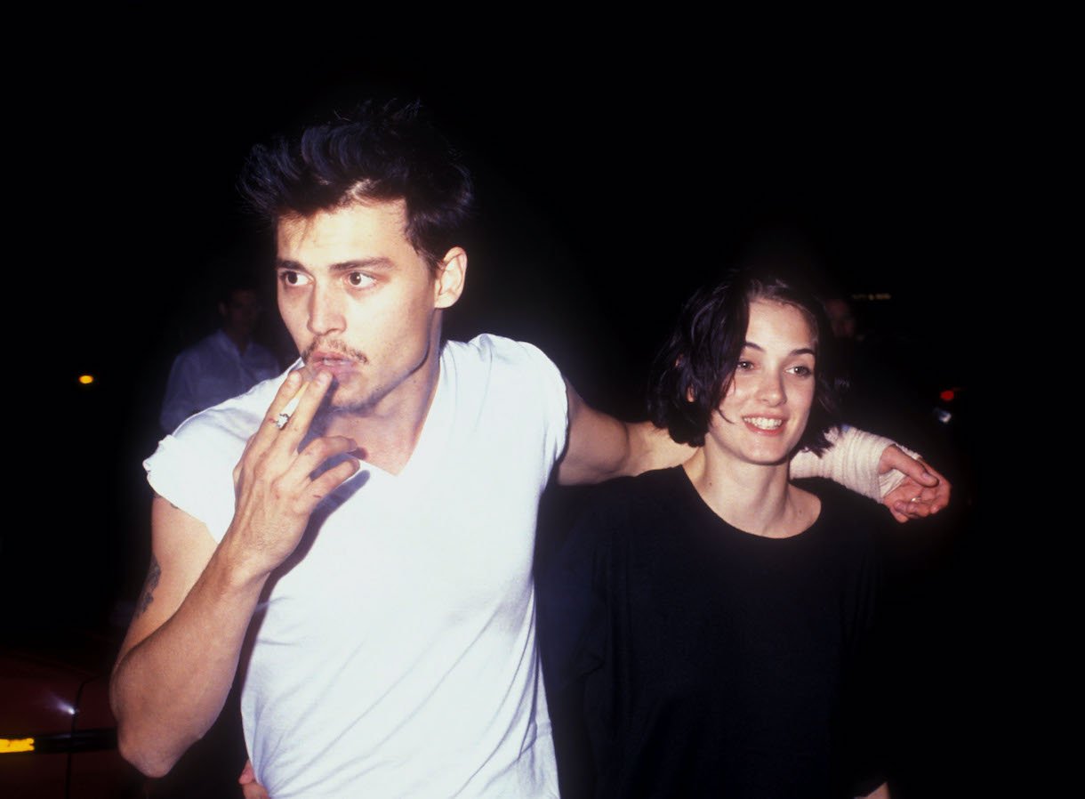 Johnny Depp and Winona Ryder in Los Angeles, California