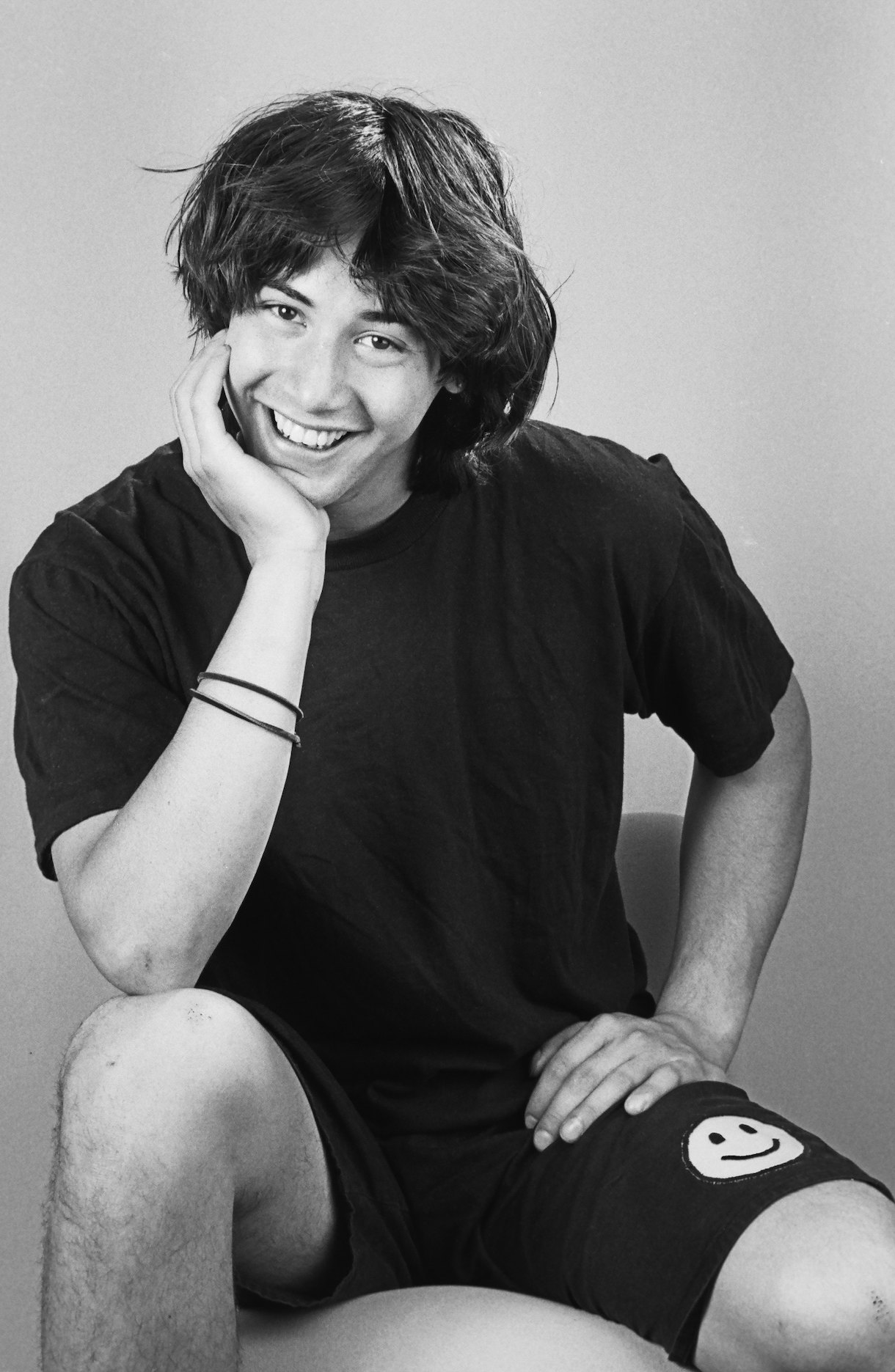 1987: A young Keanu Reeves, star of 'Bill & Ted's Excellent Adventure'