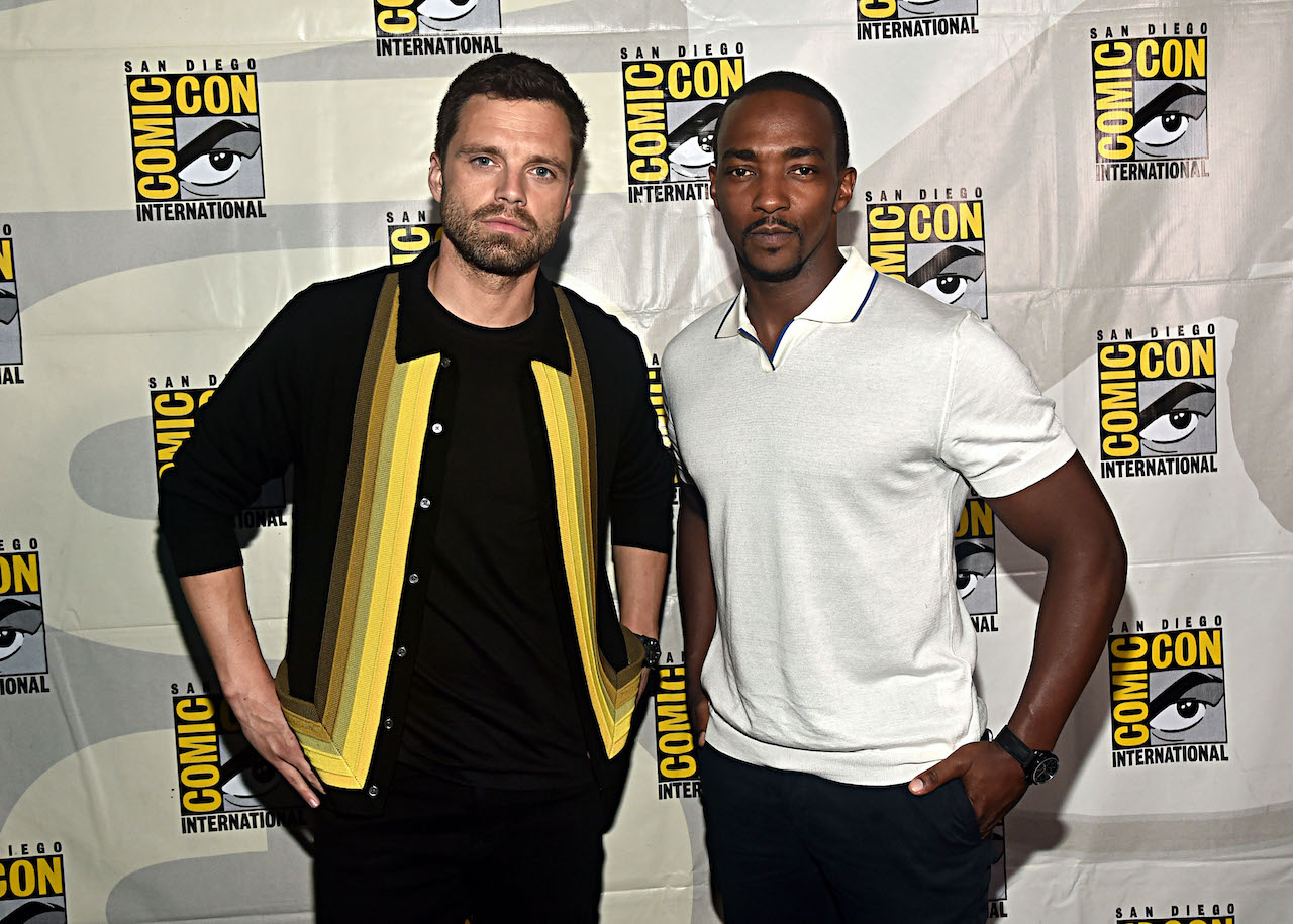 Sebastian Stan and Anthony Mackie of Marvel Studios' 'The Falcon and The Winter Soldier' at the San Diego Comic-Con International 2019