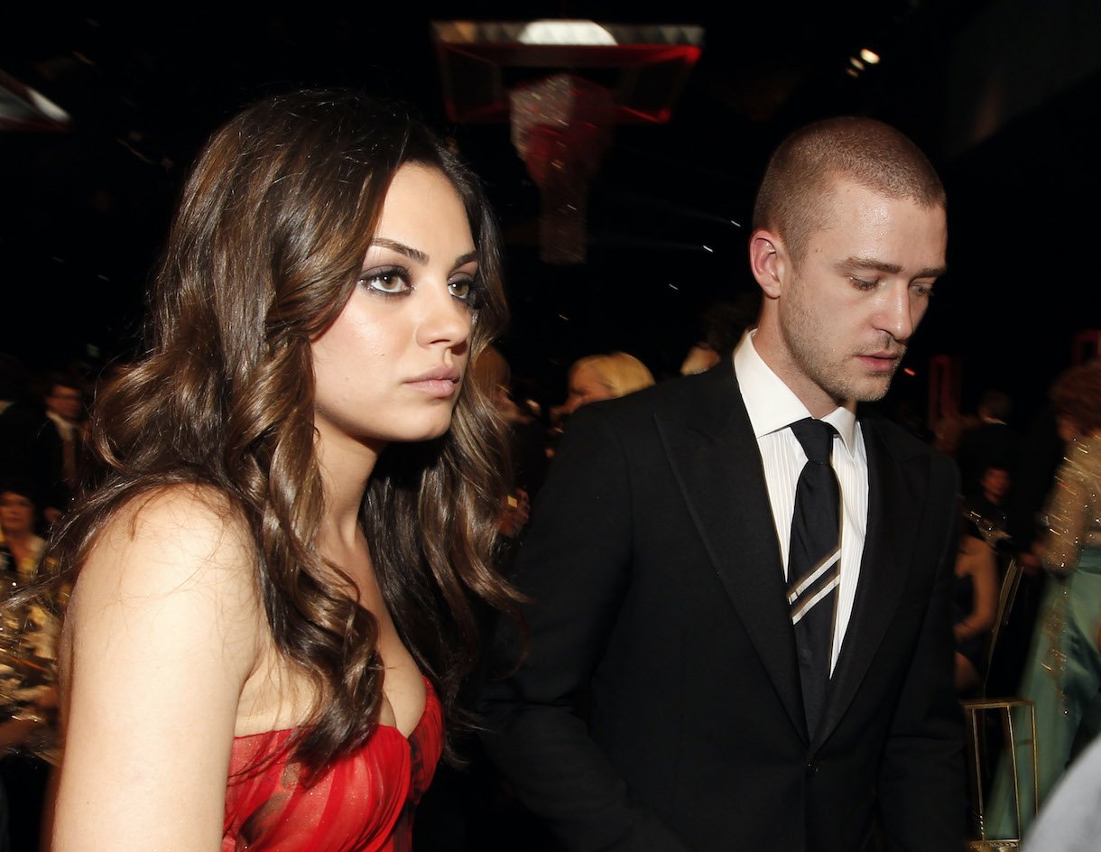 Actors Mila Kunis and Justin Timberlake