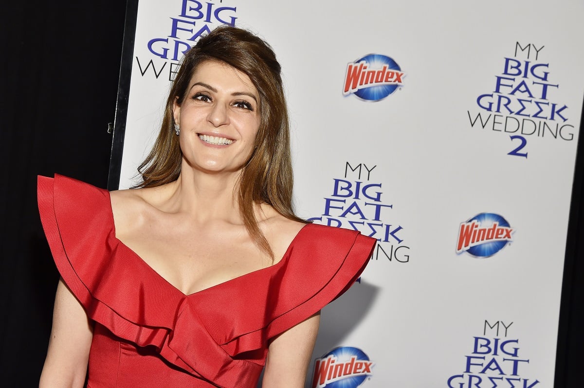 Nia Vardalos arrives at the premiere of My Big Fat Greek Wedding 2 in New York City, on March 15, 2016. 