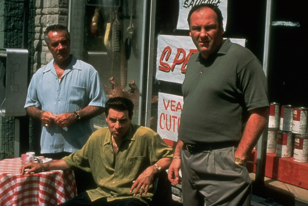 'Sopranos' actors outside of the pork store depicted in the show