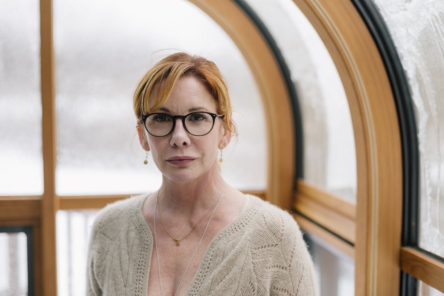 Melissa Gilbert sits for a portrait at her home in Brighton, Michigan