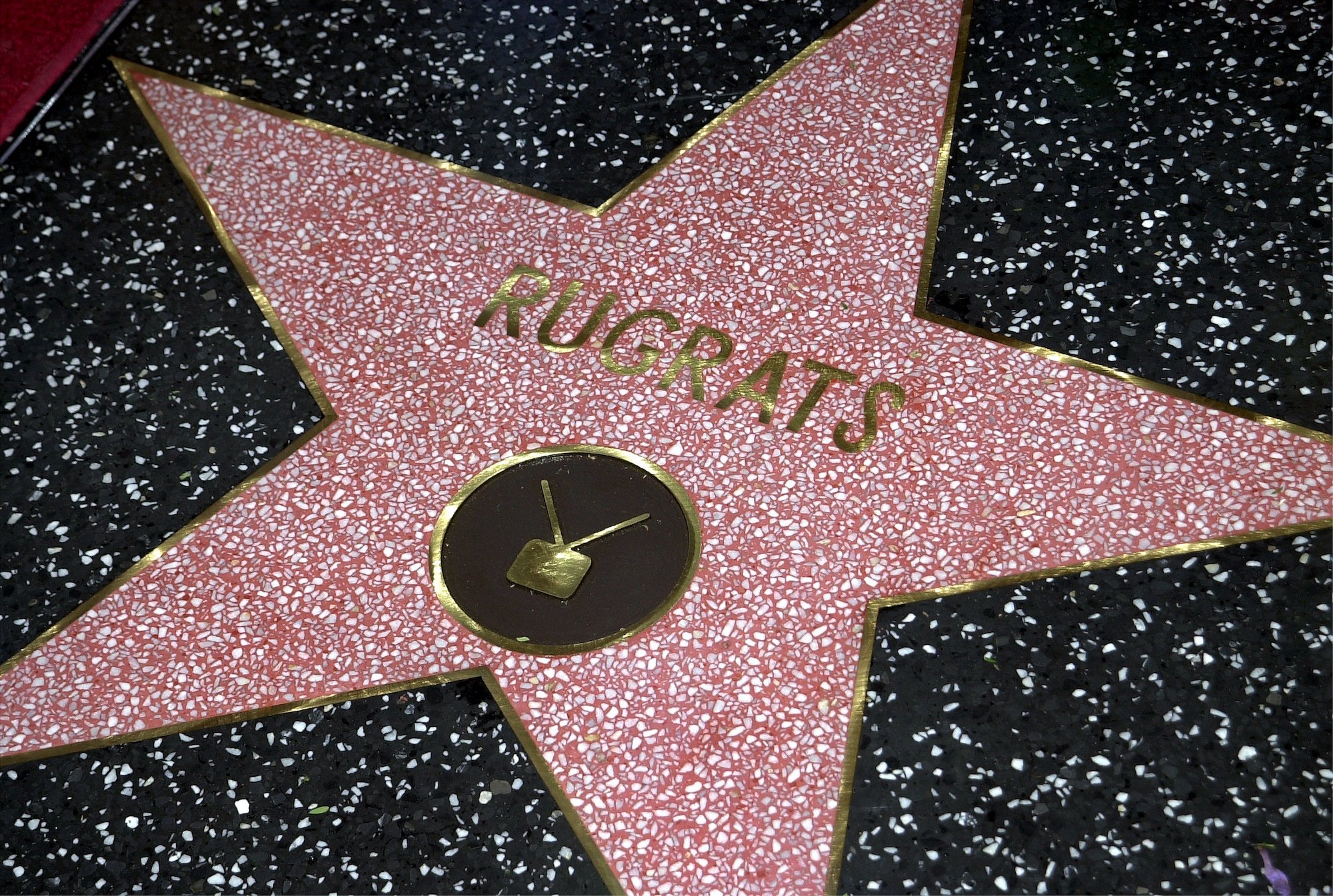 The "Rugrats" star on the Hollywood Walk of Fame