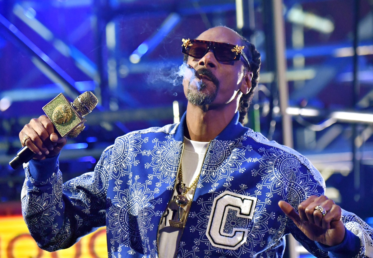 Snoop Dogg performs during the Triller Fight Club: Jake Paul v Ben Askren event at Mercedes-Benz Stadium in Atlanta, Georgia