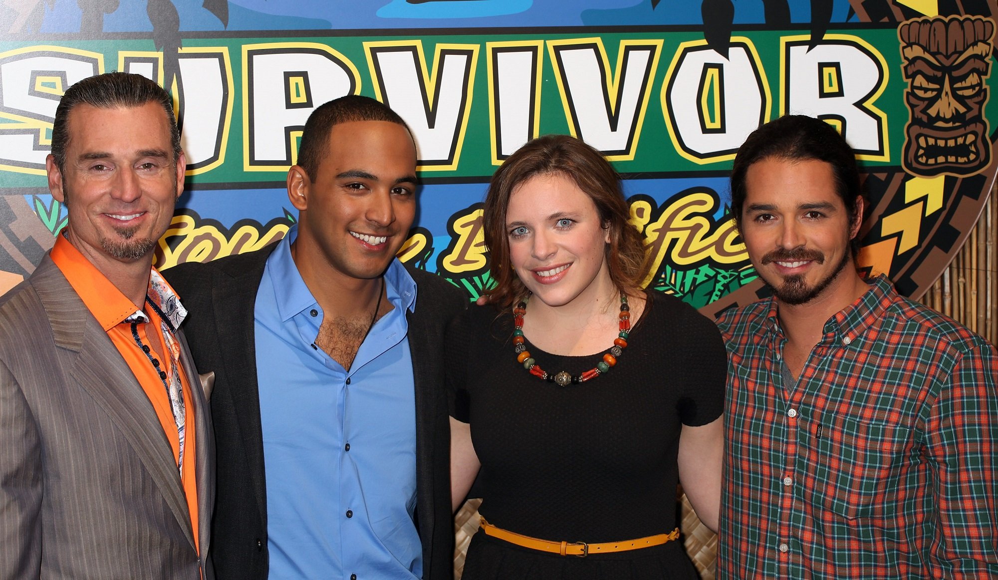 Benjamin 'Coach' Wade, Albert Destrade, Sophie Clarke, and Ozzy Lusth of Survivor: South Pacific