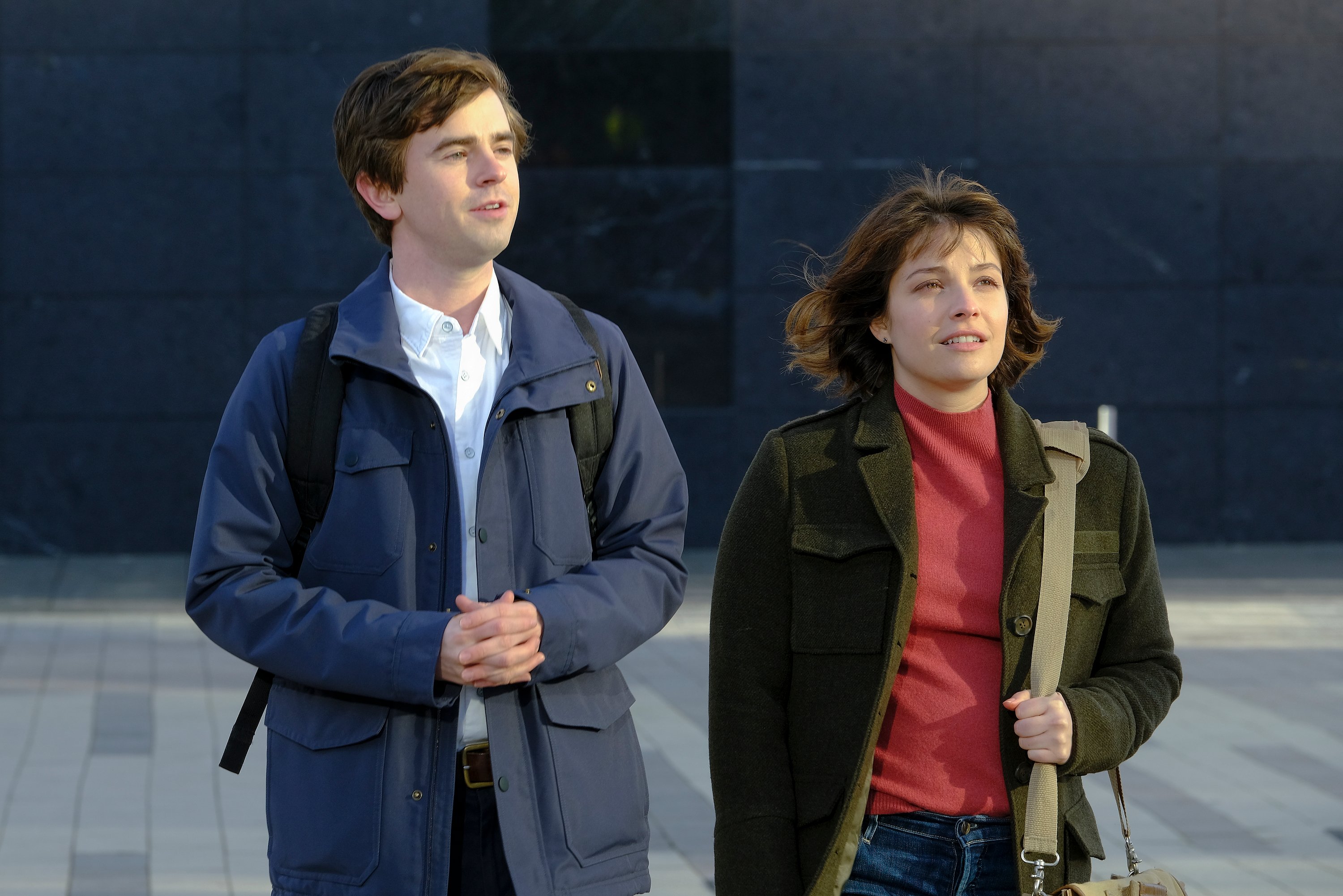 Freddie Highmore and Paige Spara on 'The Good Doctor'