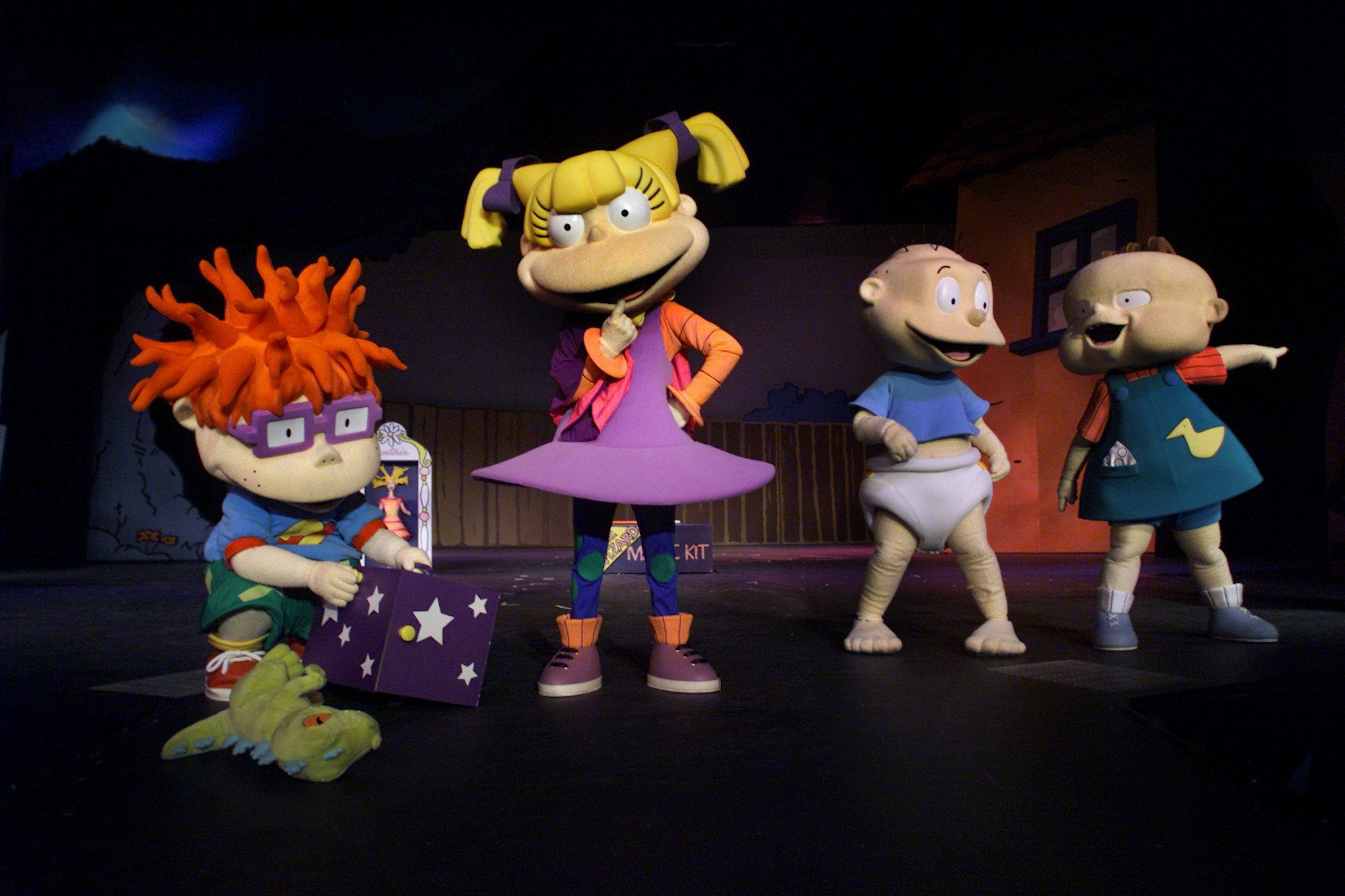 Rugrats characters perform in a rehearsal