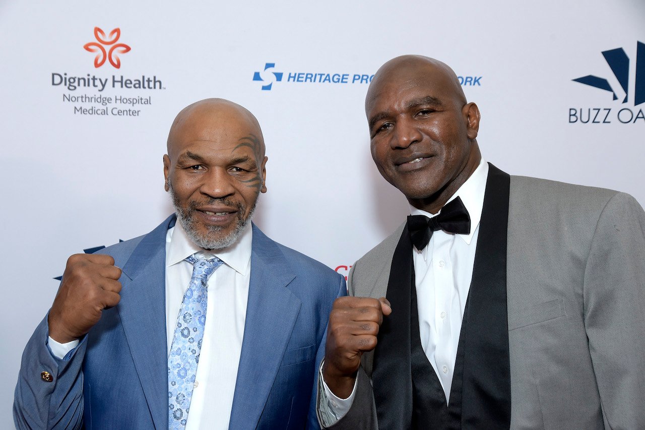 Mike Tyson and Evander Holyfield attend the 19th annual Harold and Carole Pump Foundation Gala