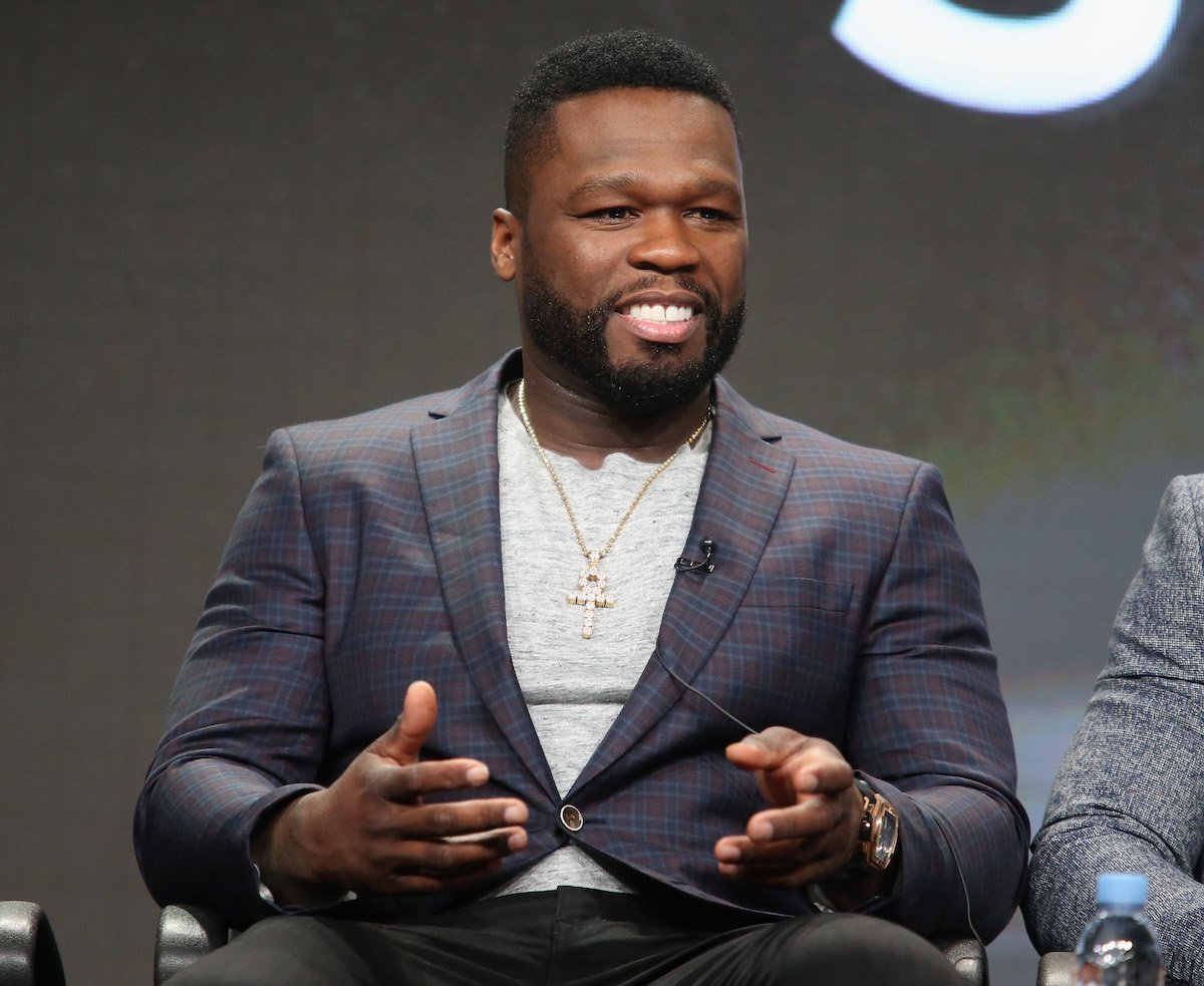 Curtis "50 Cent" Jackson speaking on stage