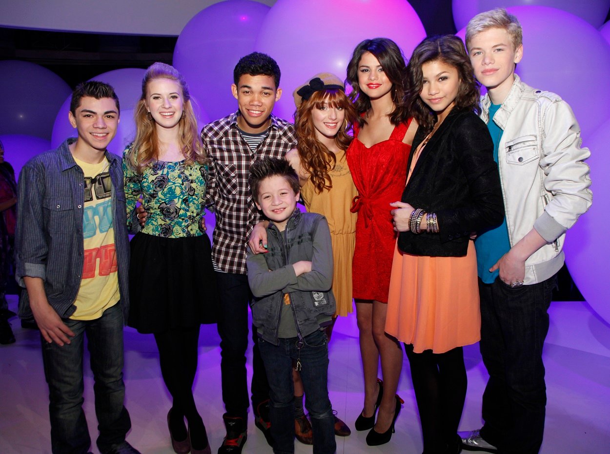 Adam Irigoyen, Caroline Sunshine, Roshon Fegan, Davis Cleveland, Bella Thorne, Selena Gomez, Zendaya, and Kenton Duty