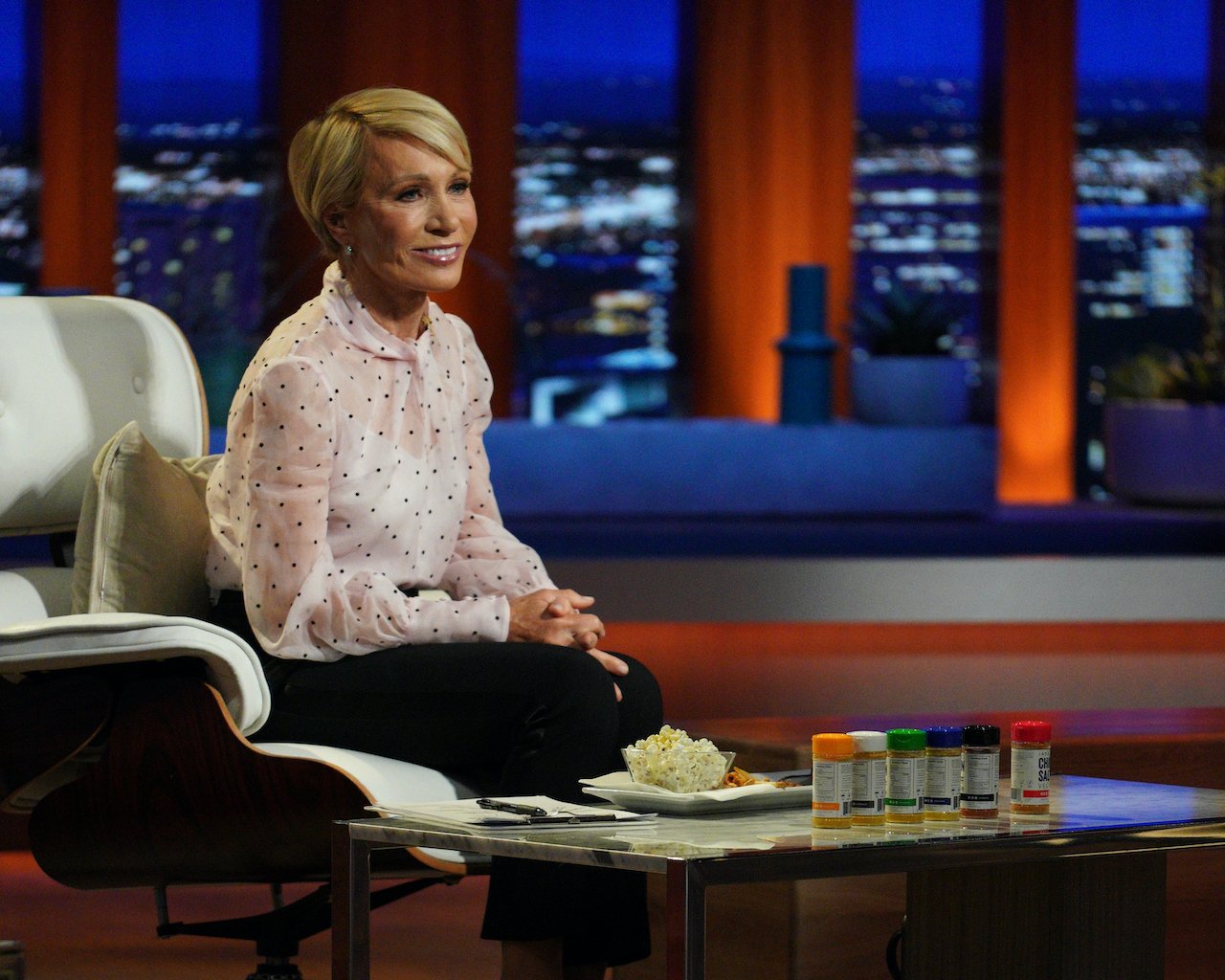 Barbara Corcoran on the set of 'Shark Tank'