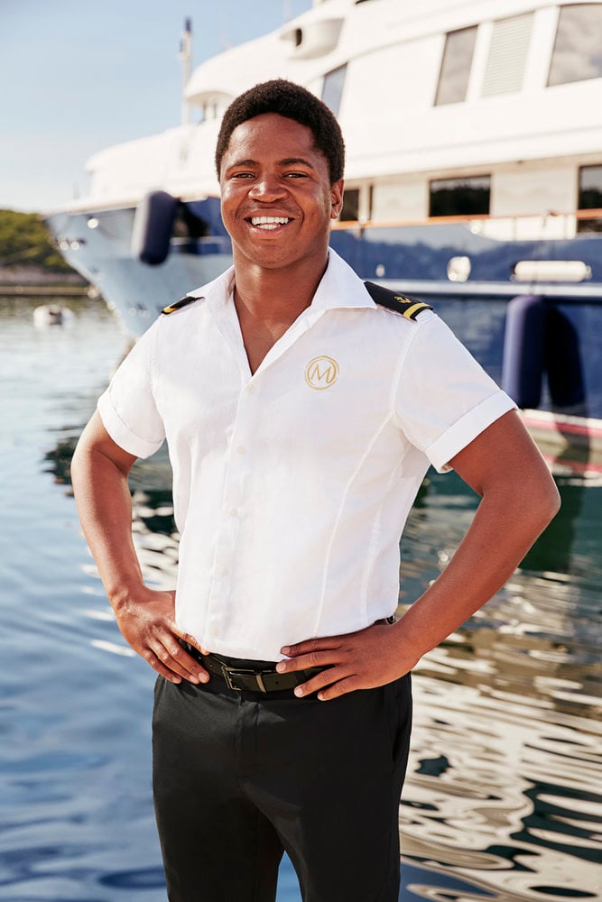 Mzi 'Zee' Dempers cast photo from Below Deck Mediterranean Season 6