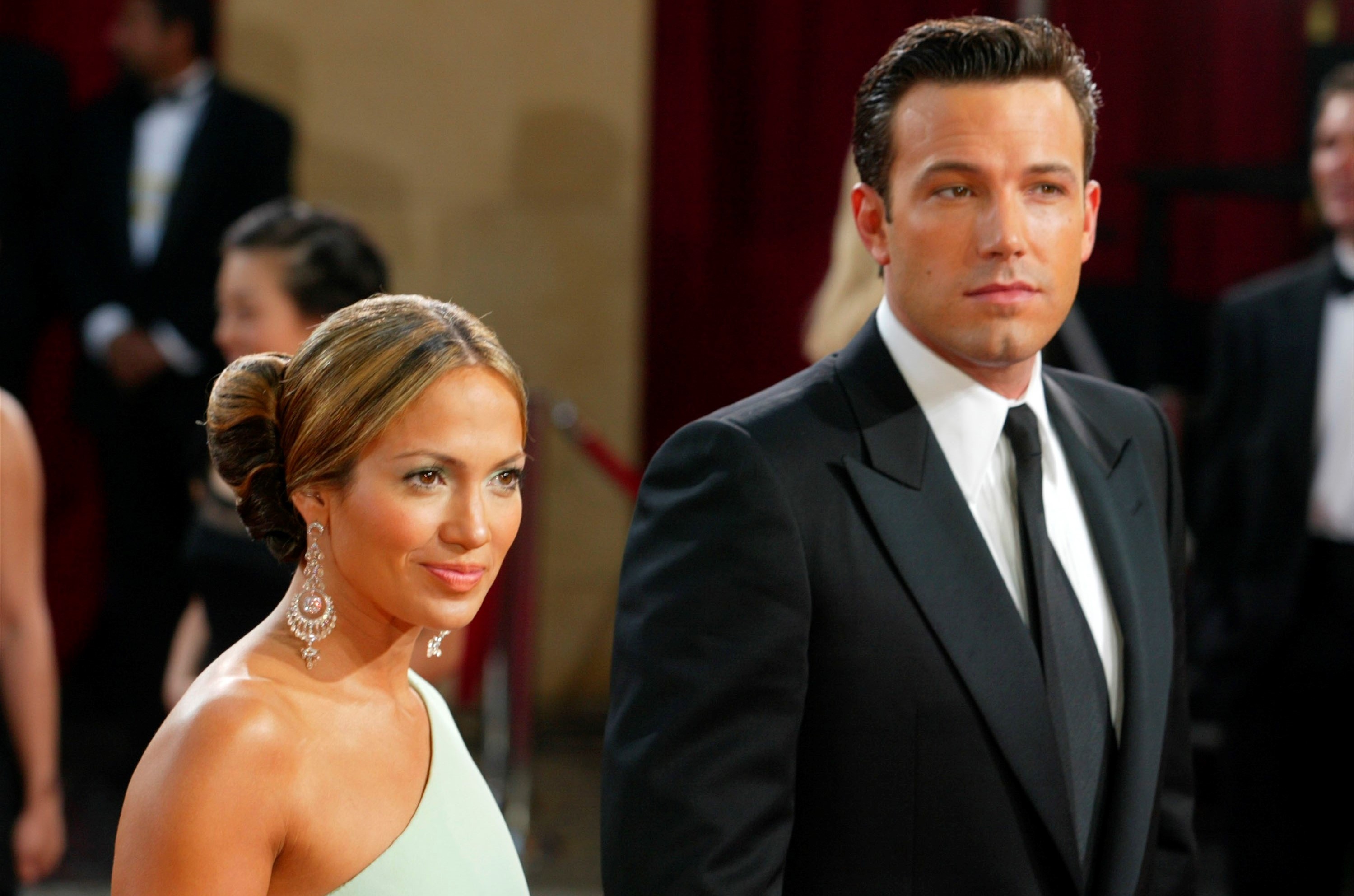 Ben Affleck and Jennifer Lopez on the Oscars red carpet together in 2003