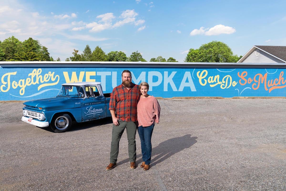 Ben and Erin Napier in a promo shot for 'Home Town Takeover'