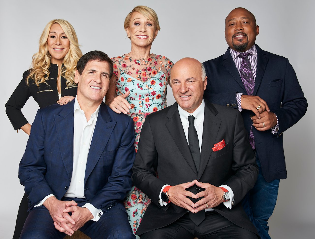 Cast of 'Shark Tank': (l-r) Lori Greiner, Mark Cuban, Barbara Corcoran, Kevin O’Leary, and Daymond John of Tribeca Talks: Ten Years of Shark Tank poses for a portrait during the 2018 Tribeca TV Festival