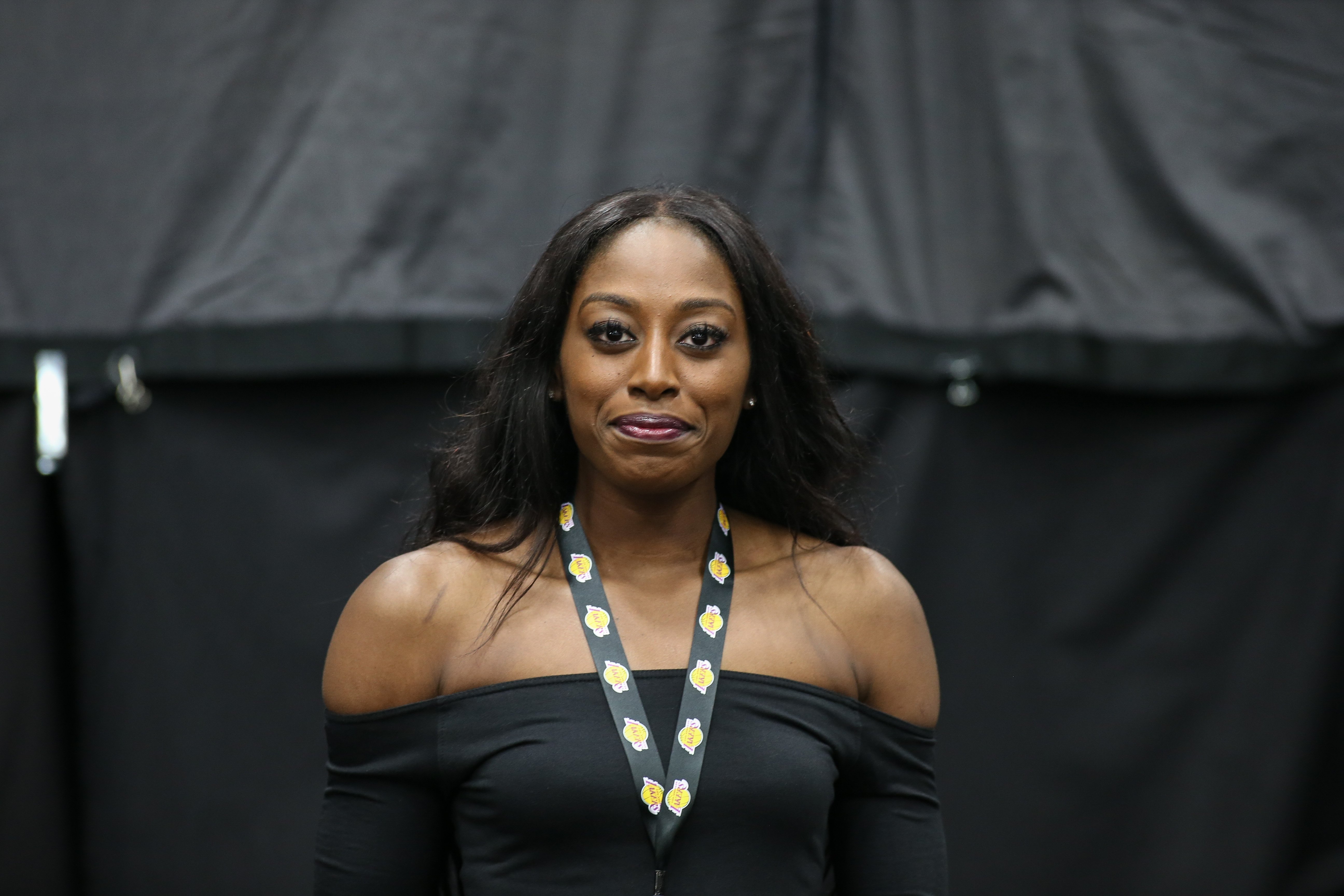 ESPN analyst Chiney Ogwumike during the Los Angeles Lakers Media Day