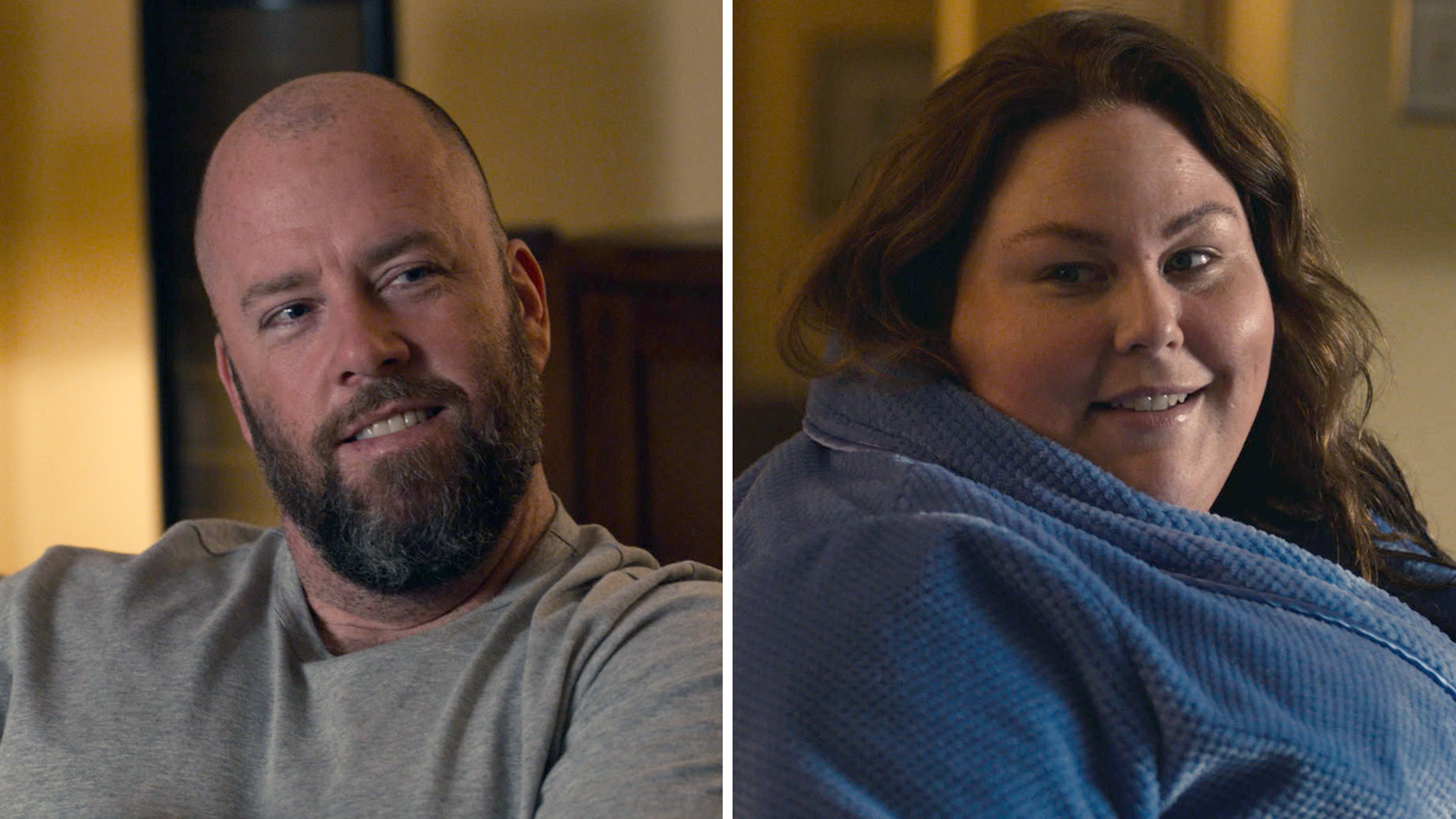 Screenshots of Chris Sullivan as Toby and Chrissy Metz as Kate in ‘This Is Us’ Season 5 Episode 14