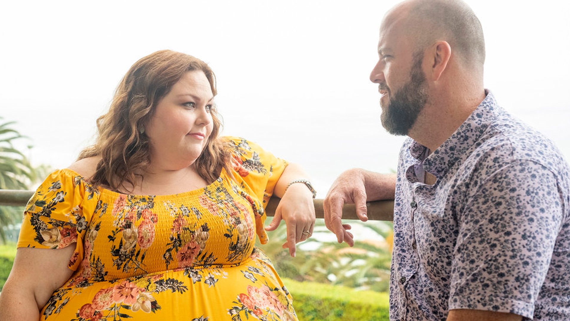 Chrissy Metz as Kate and Chris Sullivan as Toby talking in ‘This Is Us’ Season 5 Episode 16, ‘The Adirondacks’