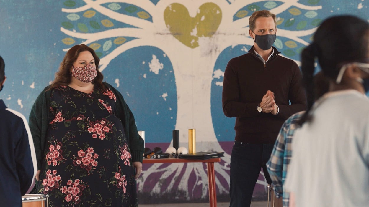 This Is Us cast members Chrissy Metz and Chris Geere as Toby and Phillip
