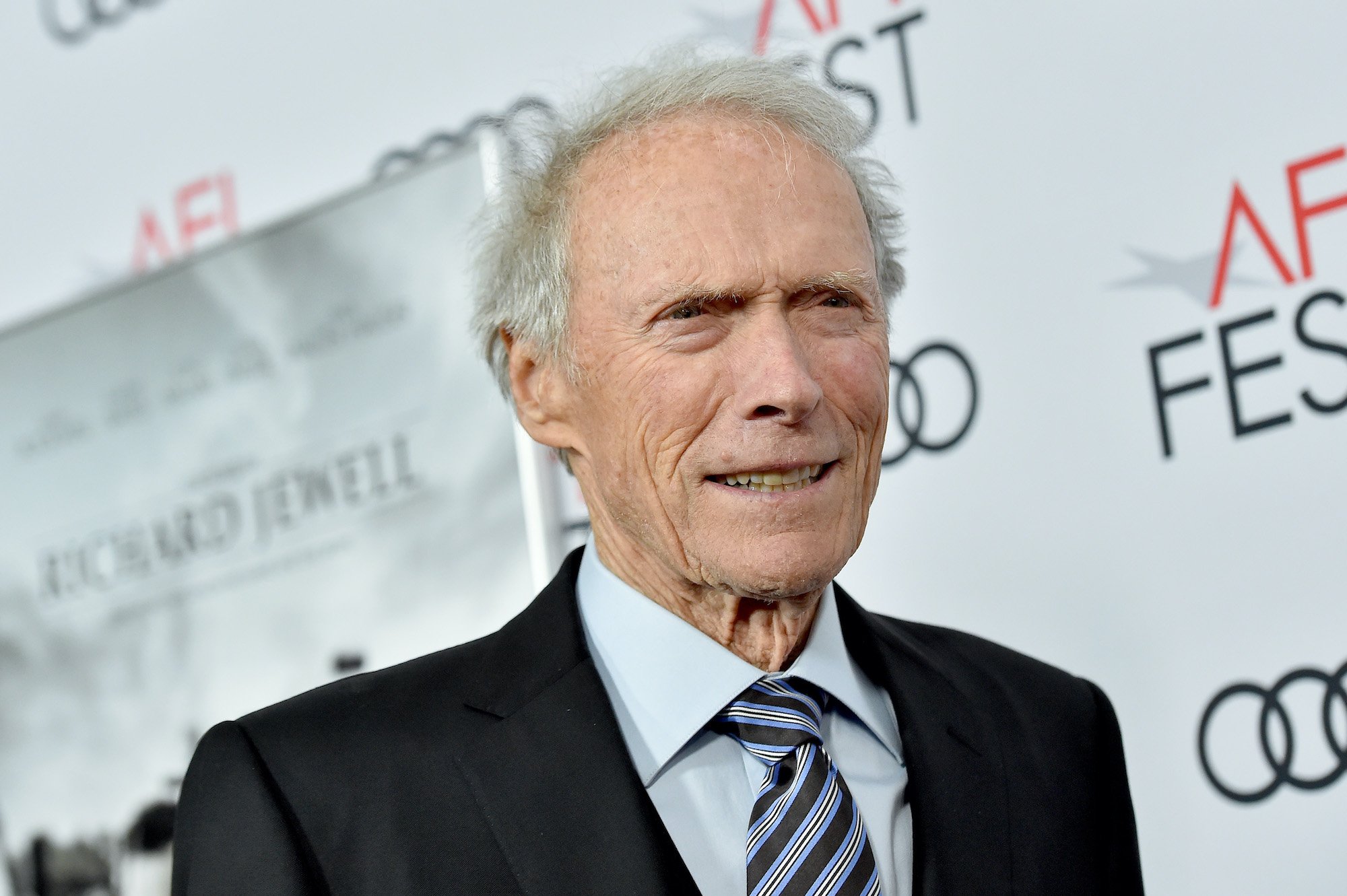 Clint Eastwood smiling