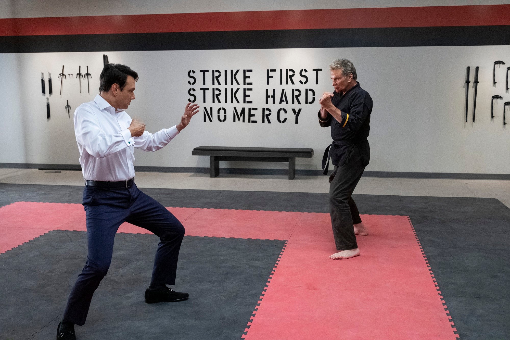 Cobra Kai: Daniel fights Kreese in the dojo