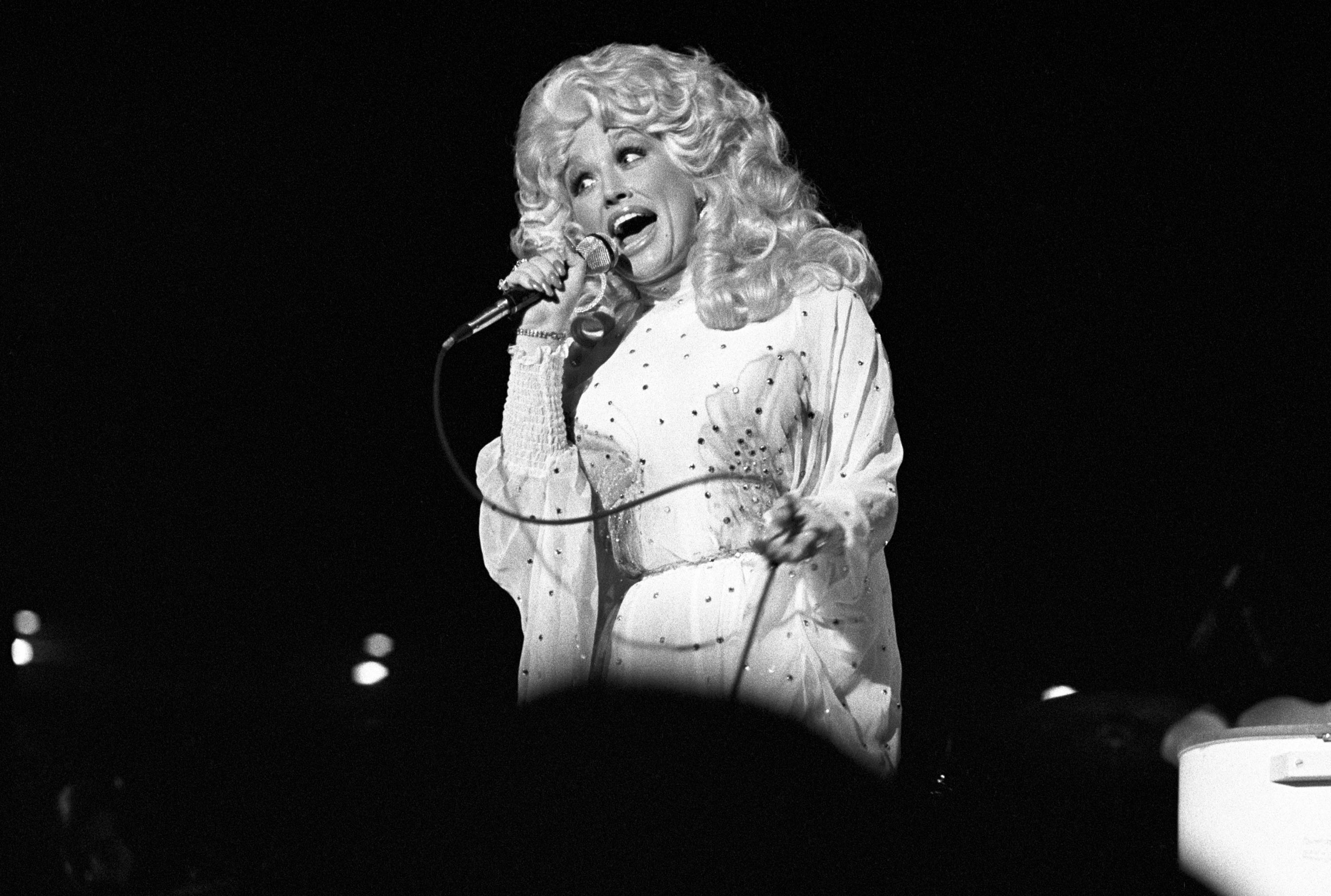 Dolly Parton performs at Georgia Tech Coliseum, Atlanta.