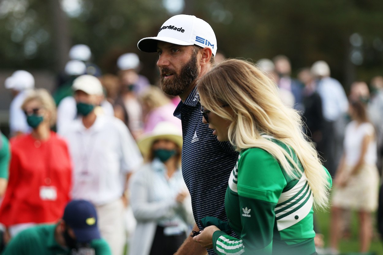 PGA Tour star Dustin Johnson and his fiancée, Paulina Gretzky