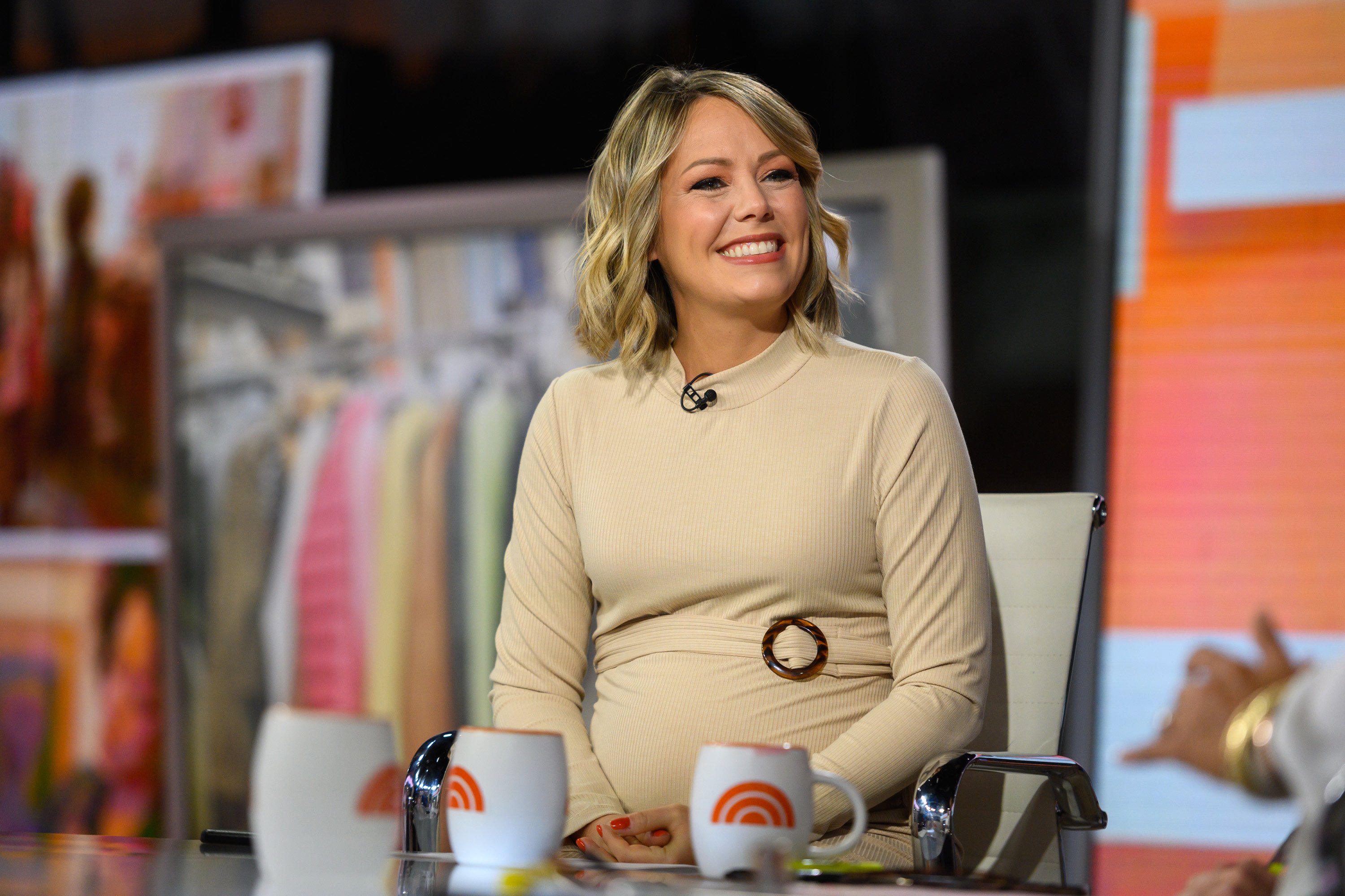 Dylan Dreyer smiling on the set of the 'Today Show' 