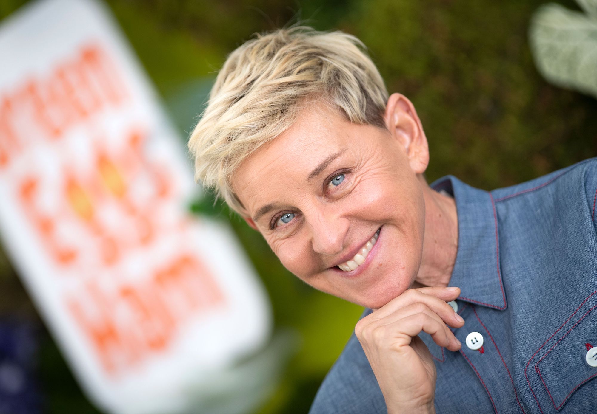 Ellen DeGeneres smiling