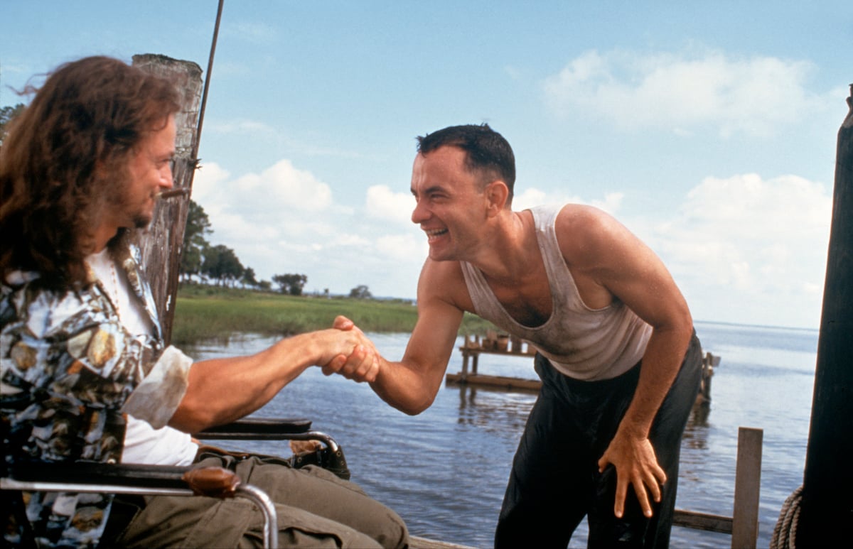 Gary Sinise and Tom Hanks in a scene from 'Forrest Gump'