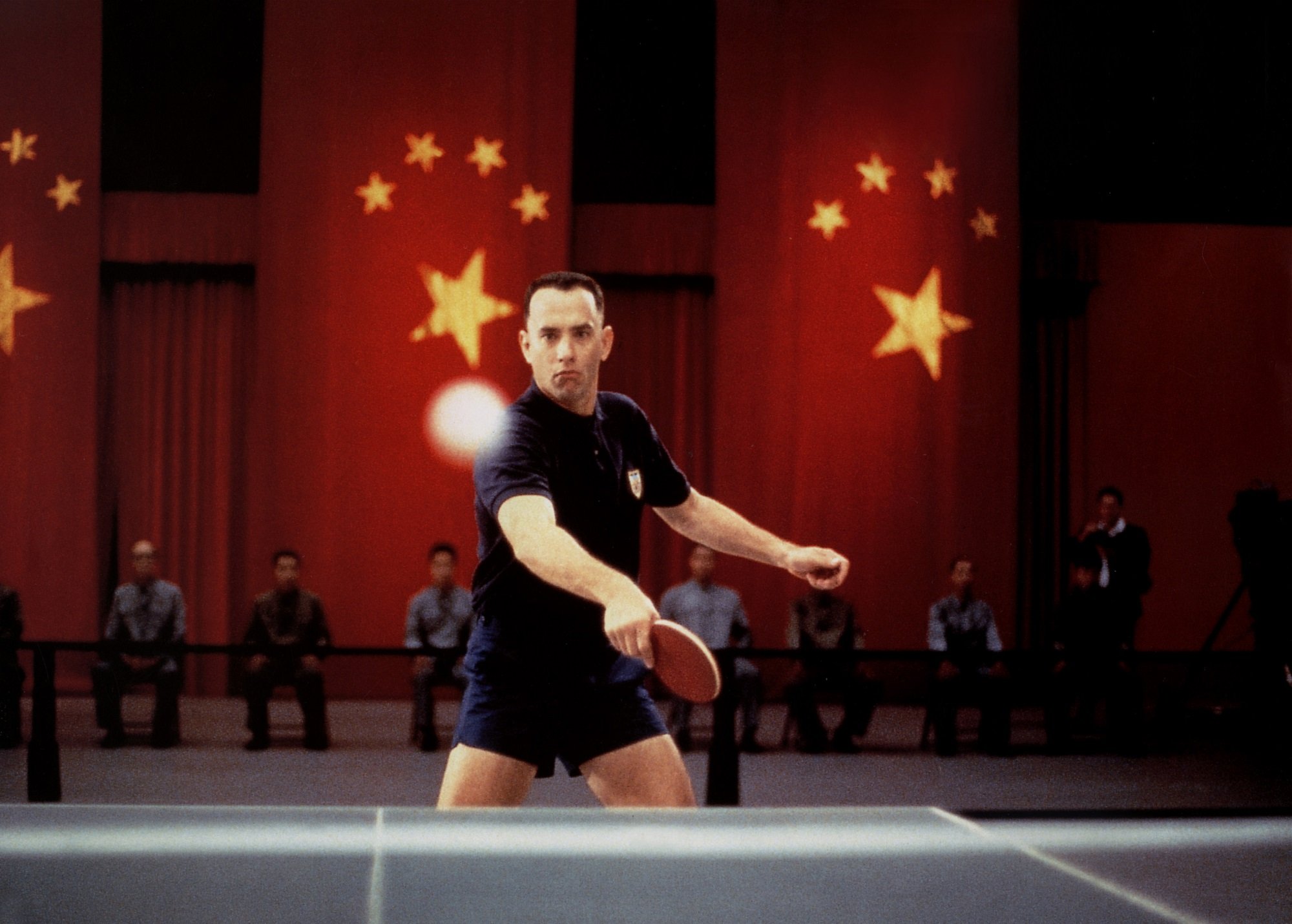 Forrest Gump playing table tennis