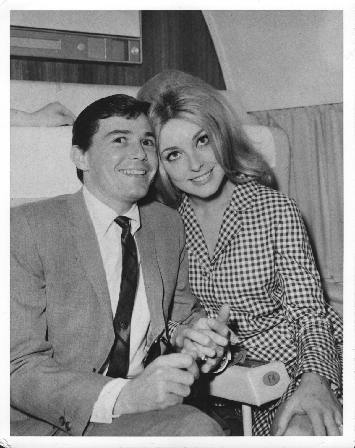 Two of the Manson Family's victims: celebrity hairstylist Jay Sebring and actor Sharon Tate in 1966